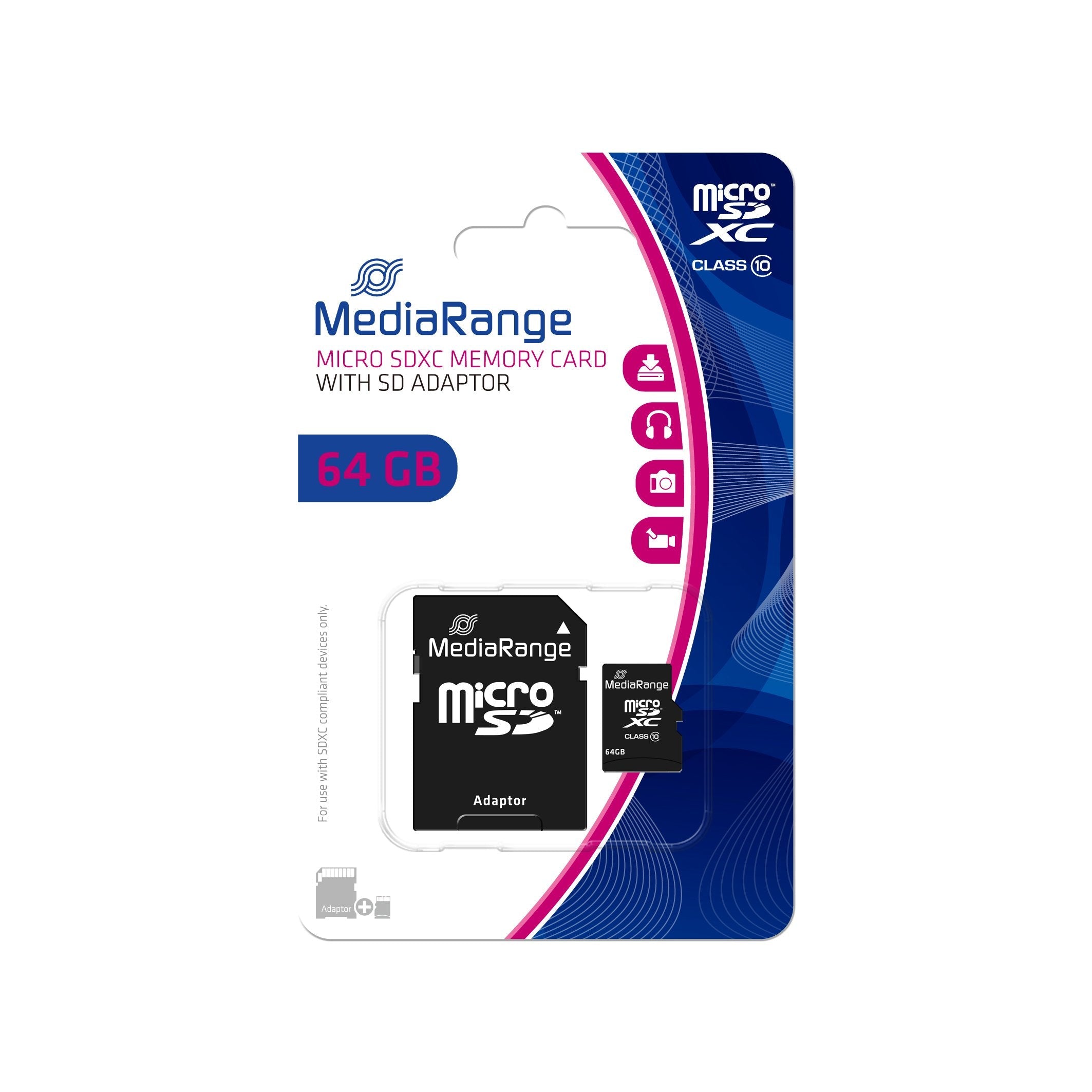 EAN 4260283113477 - MediaRange MR955 memoria flash 64 GB MicroSDXC Clase 10 imagen 1