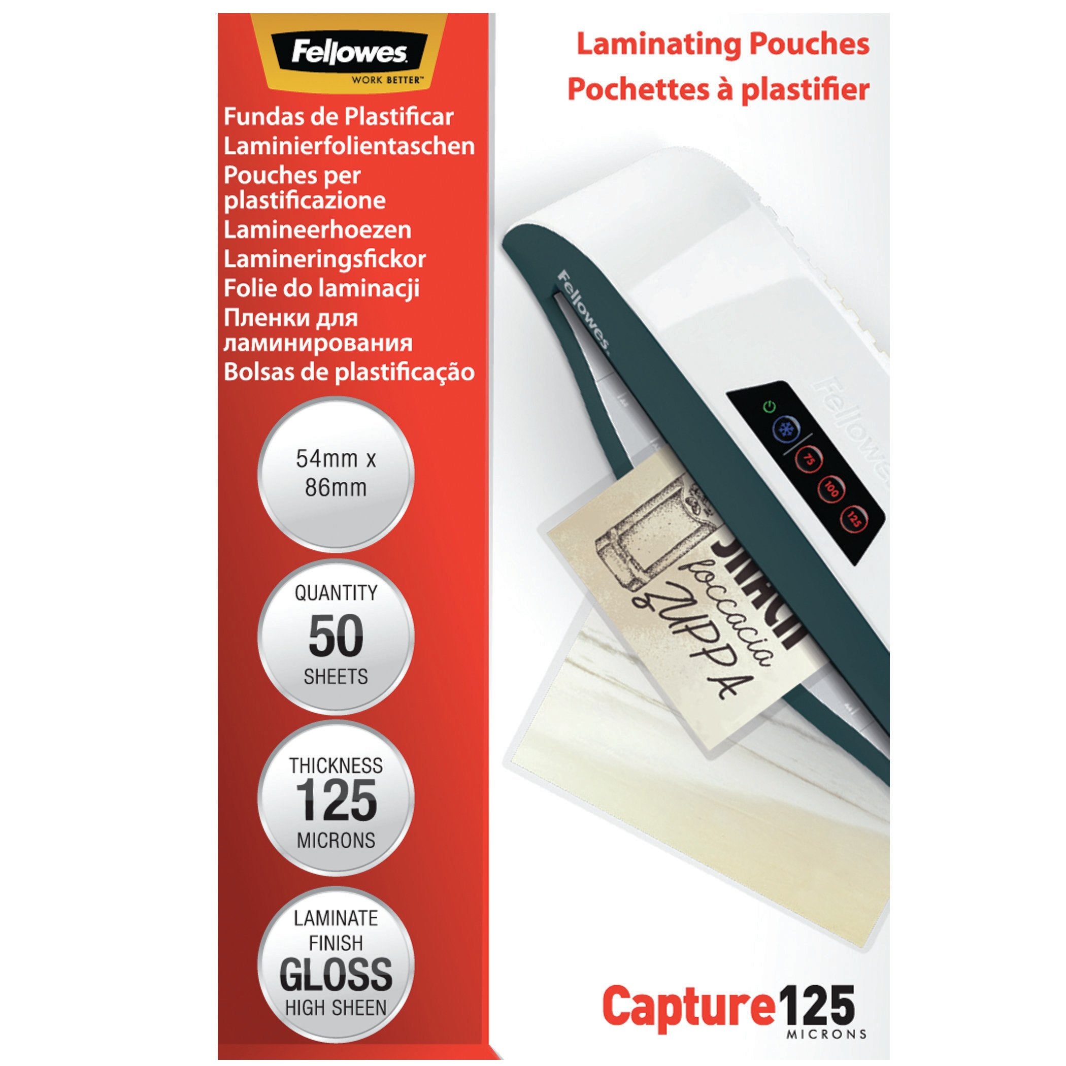 EAN 77511539664 - Fellowes 5396602 plastificador 50 pieza(s) imagen 1