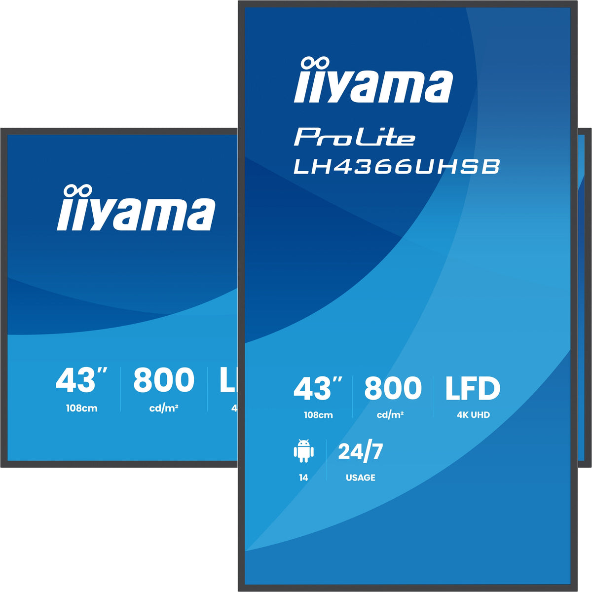 Iiyama Prolite Lh4366uhsb-B1ag - 108 Cm (42.5")