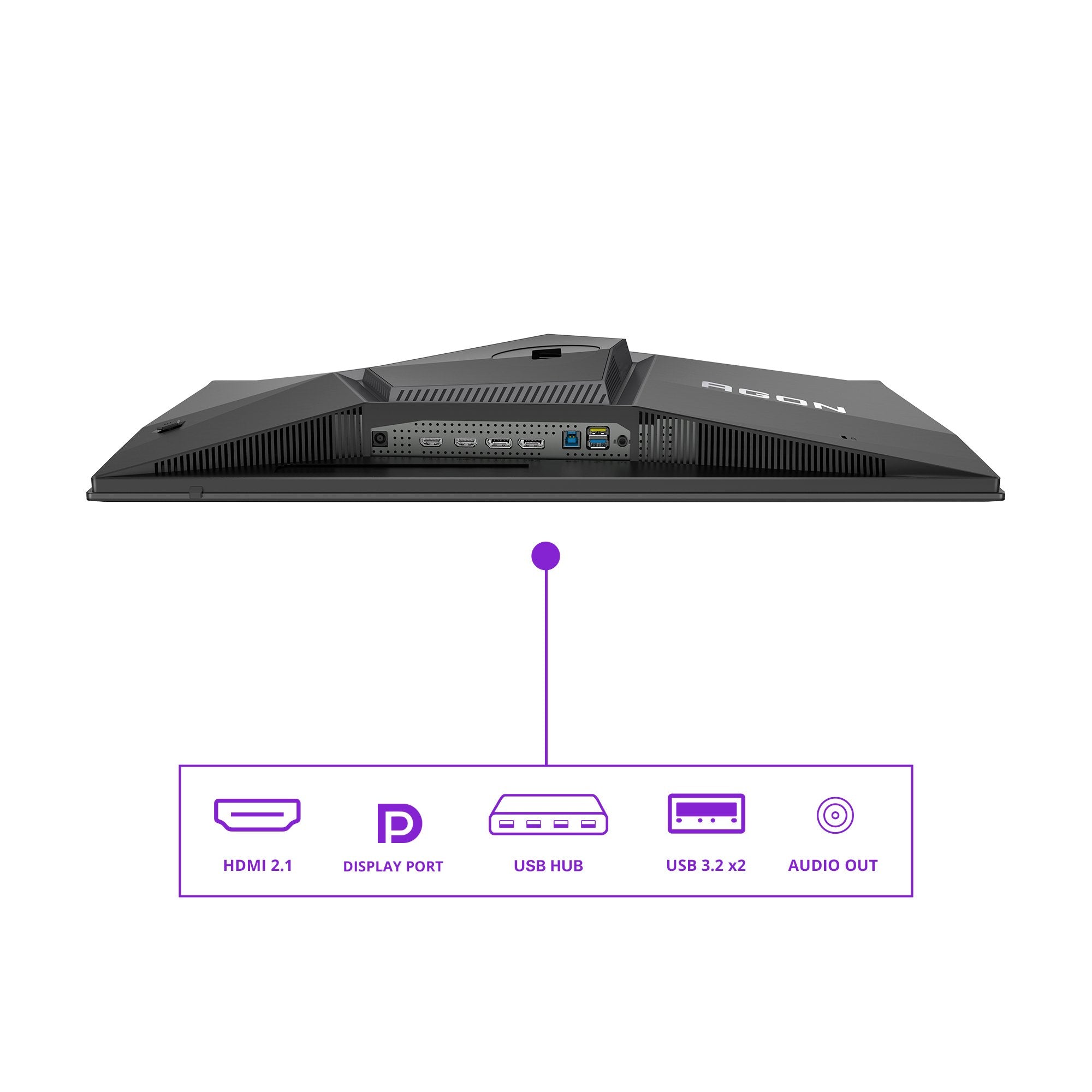 EAN 4038986182478 - AOC AGON PRO AG276QZD2 pantalla para PC 67,3 cm (26.5") 2560 x 1440 Pixeles Quad HD QD-OLED Negro, Gris imagen 4