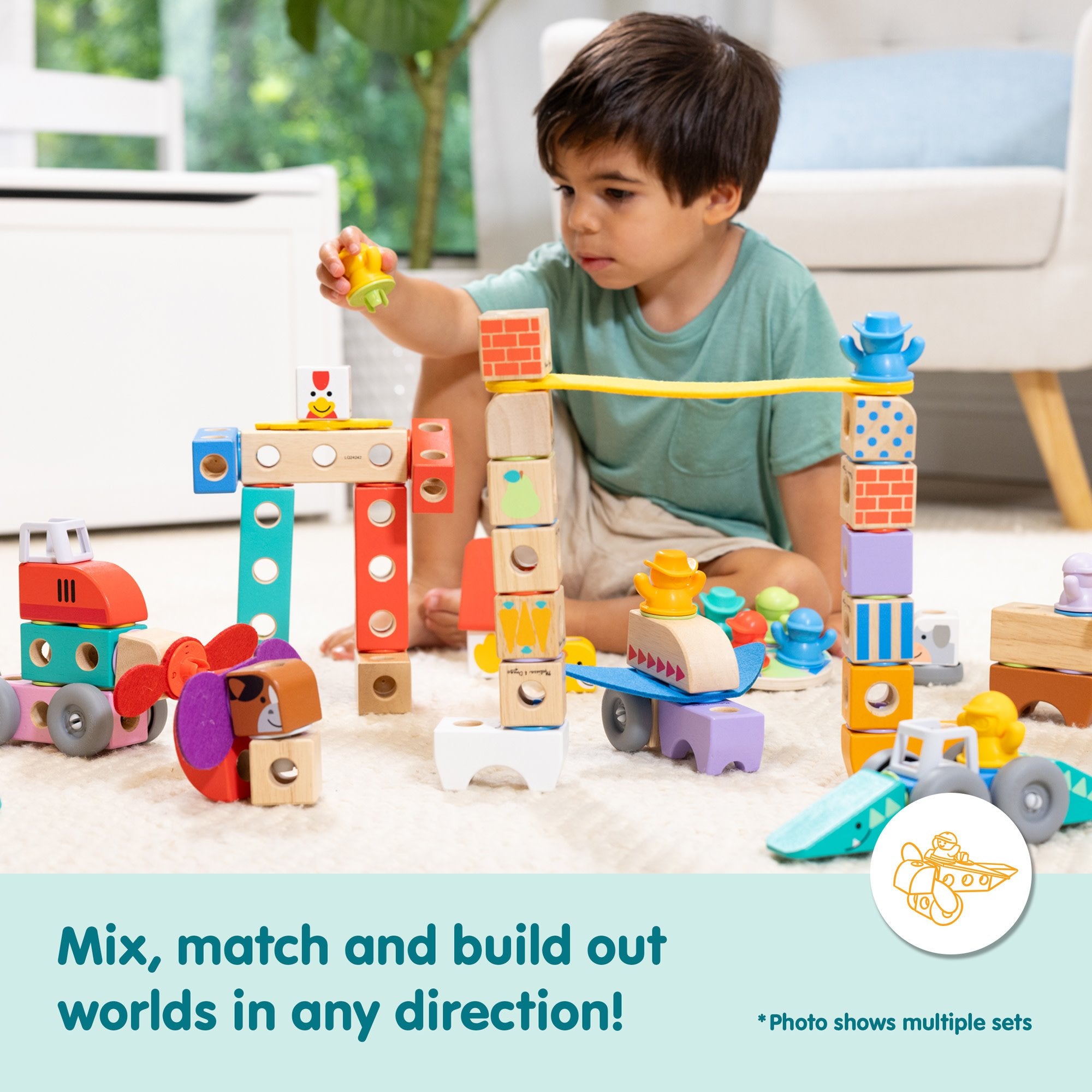 EAN 681147005549 - Melissa & Doug MDT BBN Blockables Safari Plyst GML imagen 6