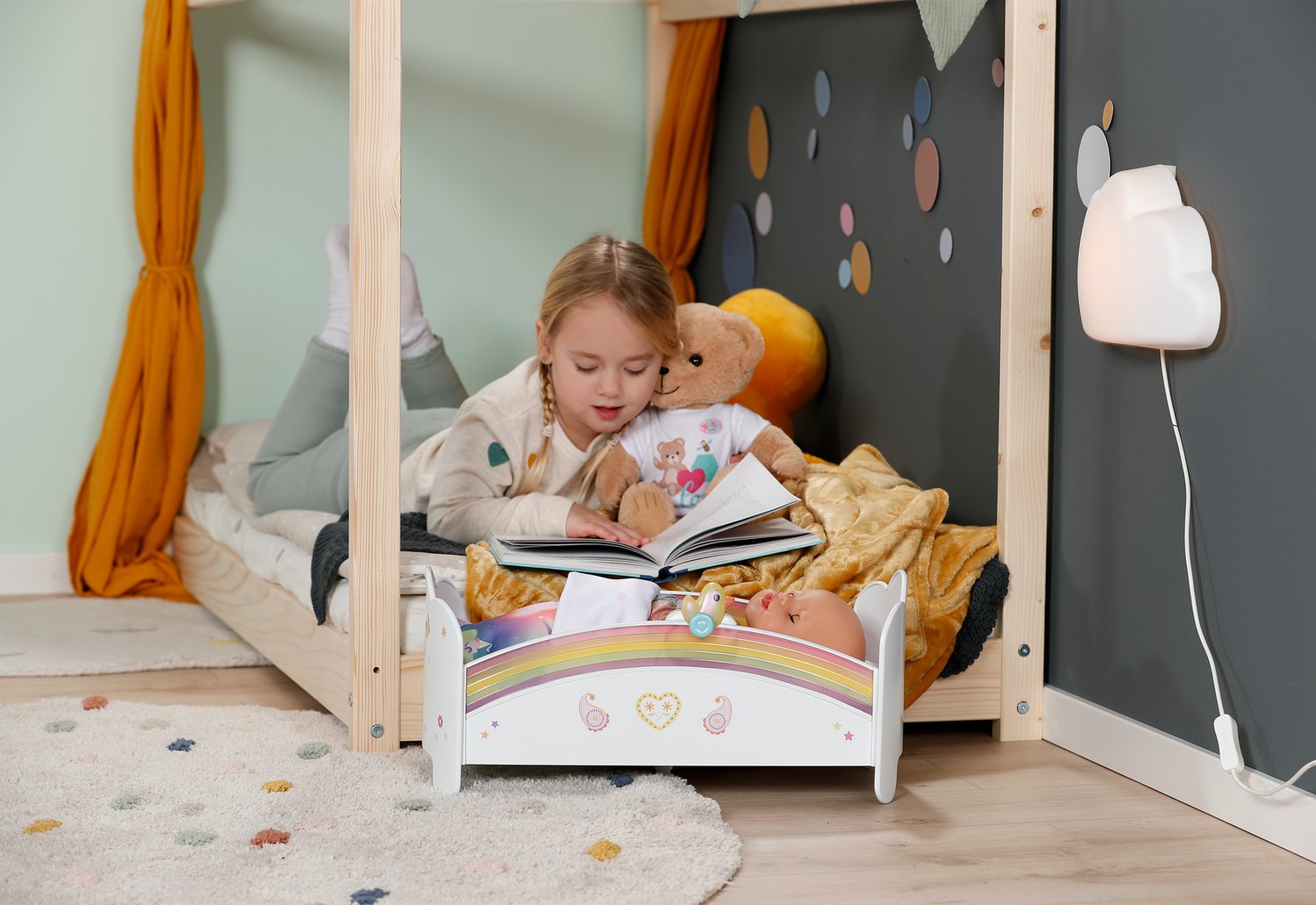 Zapf Creation Baby Born® Cama Arcoíris, Muebles Para Muñecas 835999