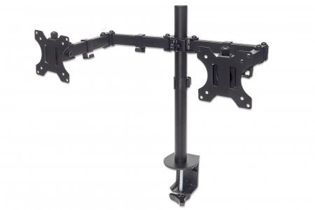 Soporte Para Monitor Y Tv Manhattan, Escritorio 2 Pantallas 10-27", Vesa 75x75 A 100x100mm, 8kg