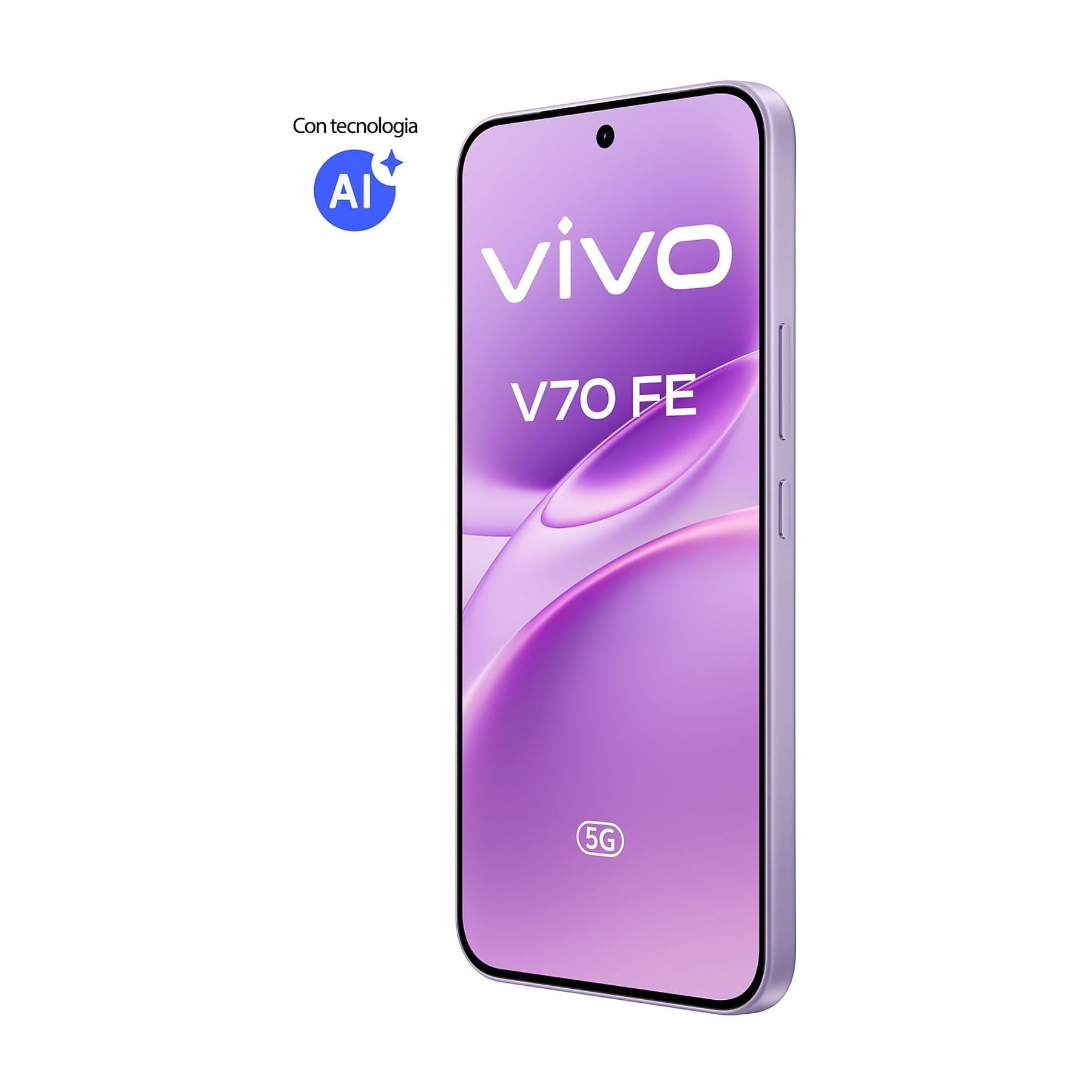 Smartphone Vivo V70 Fe 8gb 512gb 6.83' 5g Púrpura Incluye Cargador + Auriculares