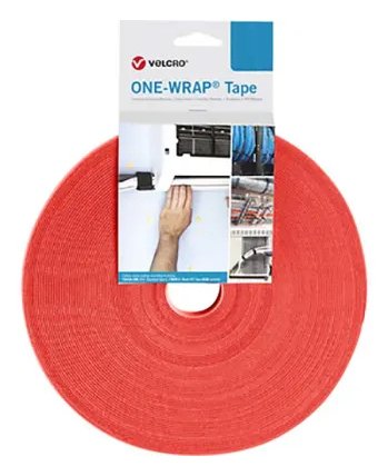 Velcro One Wrap Band 16 Mm Breit, Rot, 25 M