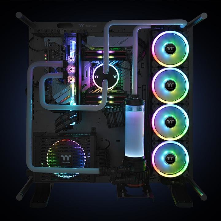Tt Riing Trio 12 Led Rgb Radiator Fan Tt Premium Edition (3-Fan Pack)