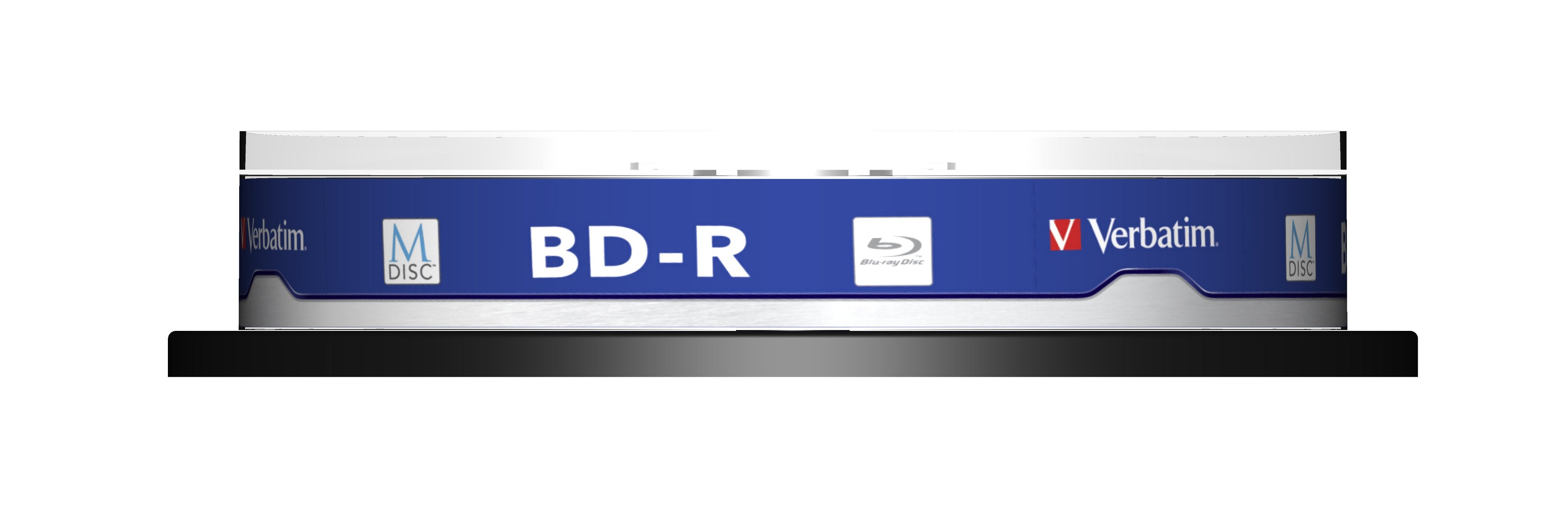1x10 Verbatim M-Disc Bd-R Bluray 25gb 4x Speed Cakebox Printable