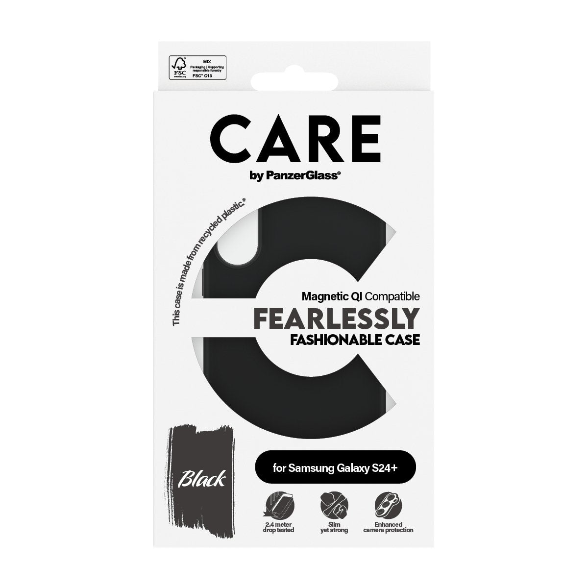 EAN 5715685012365 - PanzerGlass CARE™ by ® Case Black w. Qi Compatible Samsung Galaxy S24+ funda para teléfono móvil Negro imagen 3