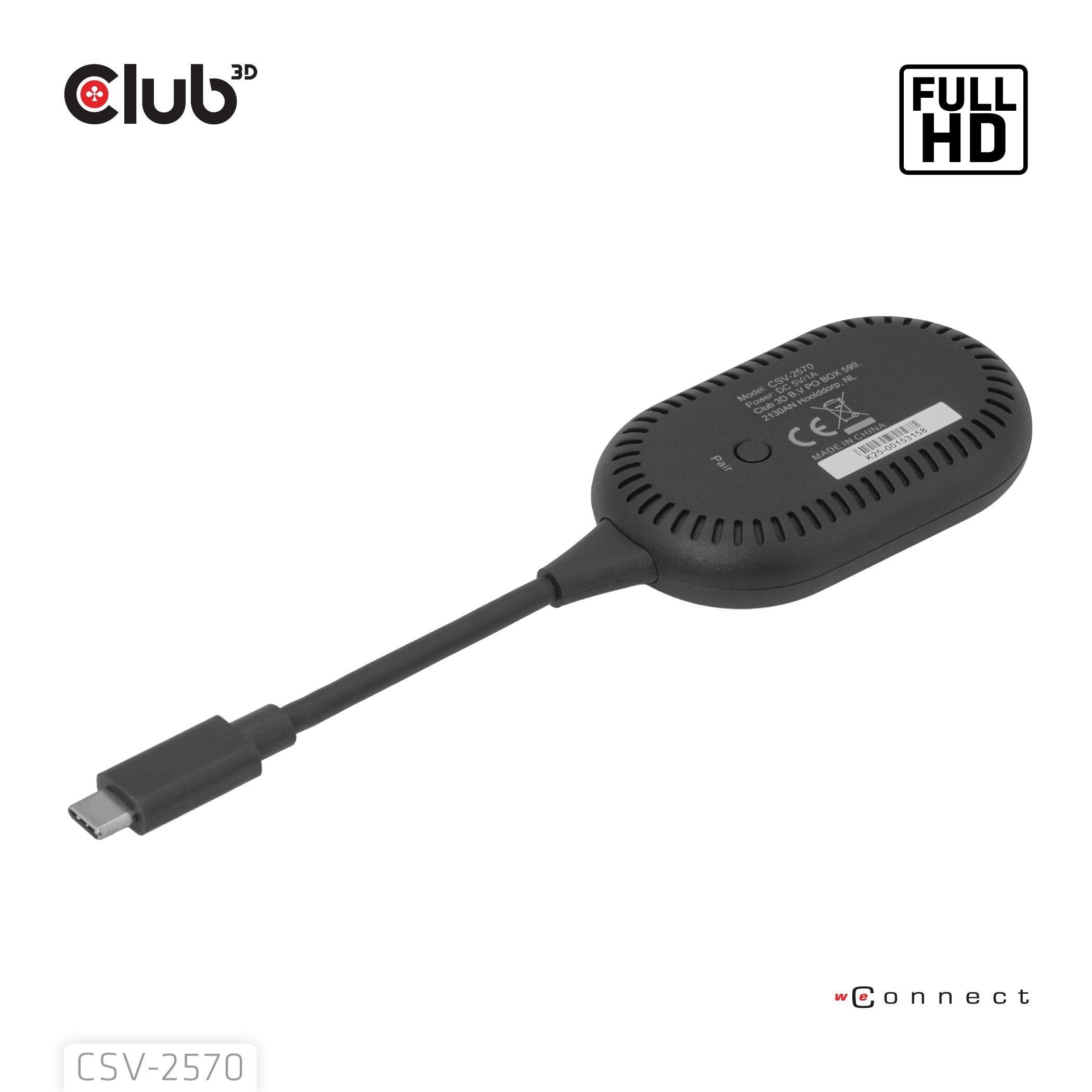 Club3d Wireless Usb-C > Hdmi Mreaming Kit Full-Hd 25m