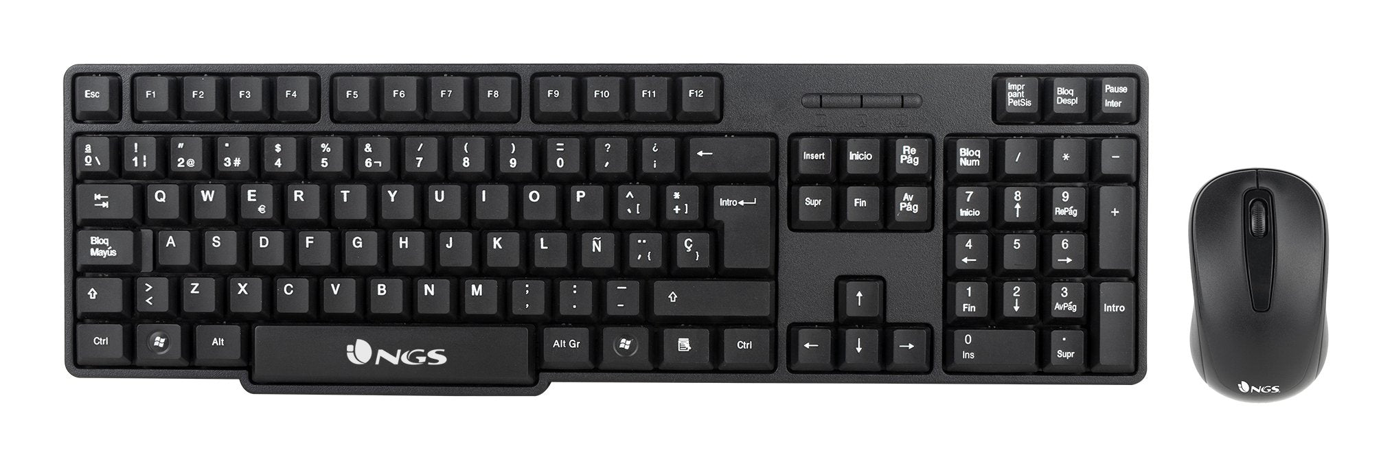 EAN 8435430619072 - NGS EUPHORIA KIT teclado Ratón incluido Universal RF inalámbrico QWERTY Español Negro imagen 1
