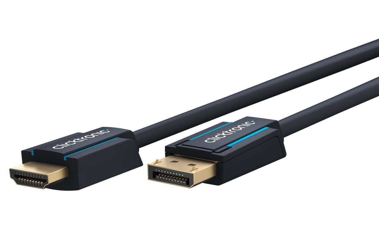Cable 10m Negro Displayport 1.2 Macho A Hdmi 2.0 Macho 4k 60hz Clicktronic