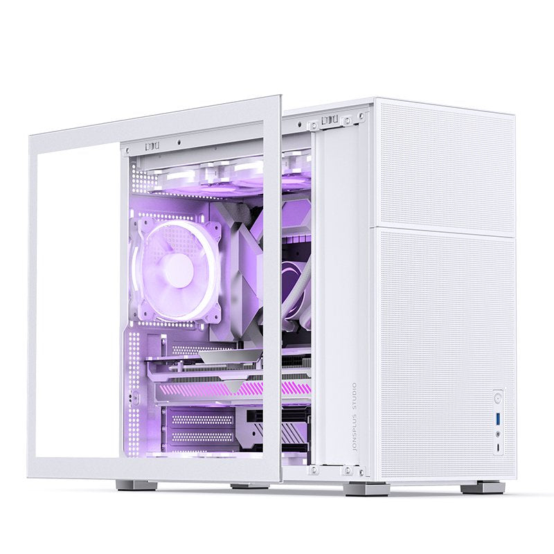 Jonsbo D41 Mesh Atx Carcasa, Tempered Glass - Blanco