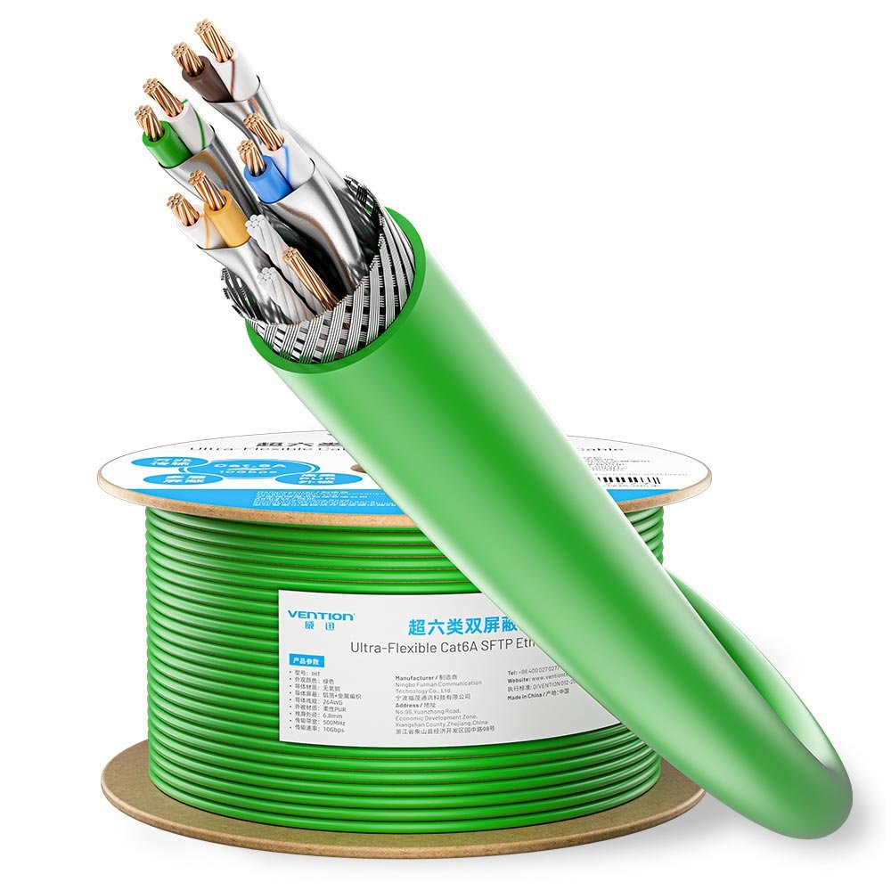 EAN 6922794792227 - Vention IHTG305 cable de red Verde Cat6a imagen 3
