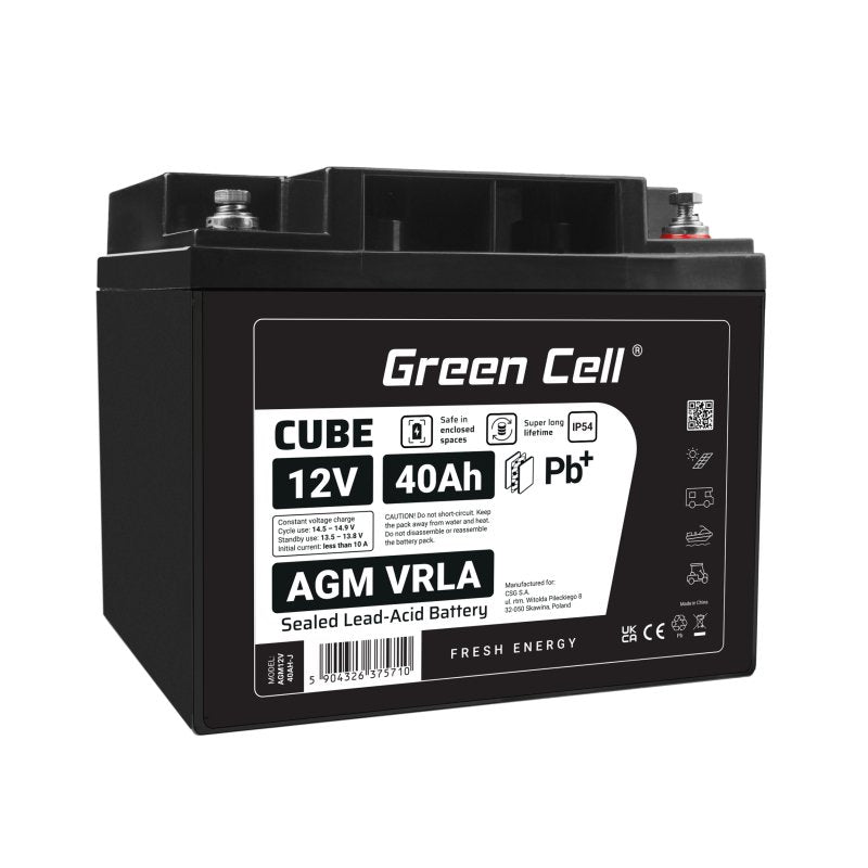 Akumulator Agm Vrla 12v 40ah Ip54