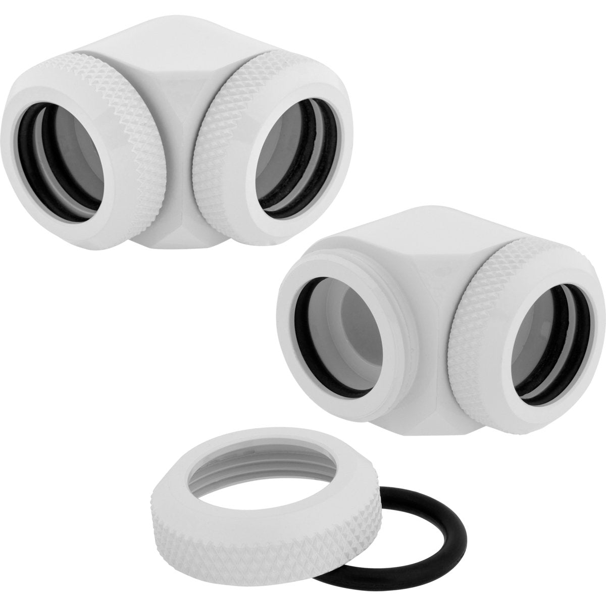 Corsair Cx-9052020-Ww Hardware Accesorio De Refrigeración Blanco Acces. Corsair Hydro X Fitting Xf Hl 2-Pk (90° 14mm Od Cf,White) Cx-9052020-Ww