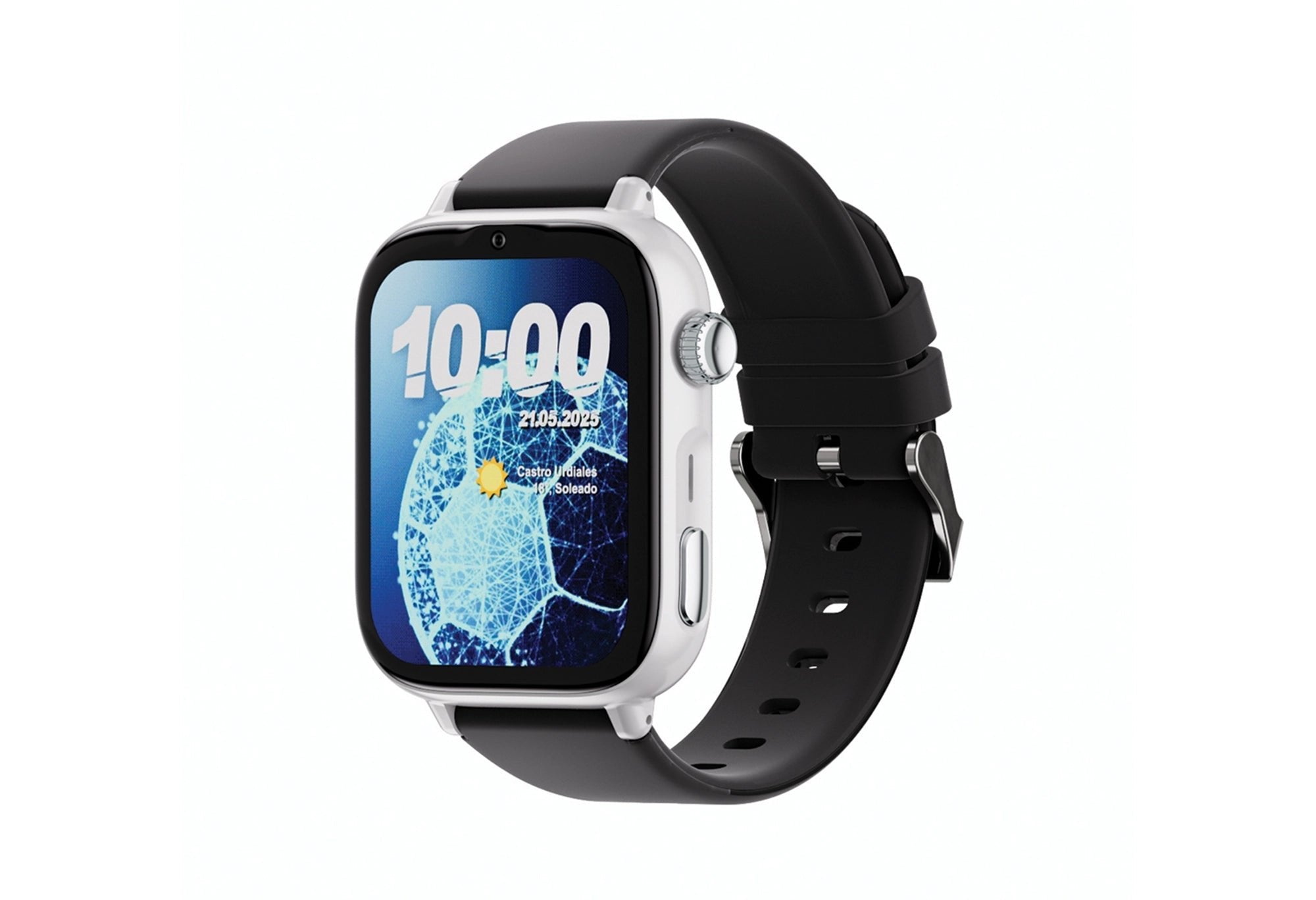 Savefamily Reloj Inteligente Infantil Savewatch Plus 2 - Pantalla Amoled - Carcasa Blanca - Correa Silicona Negra