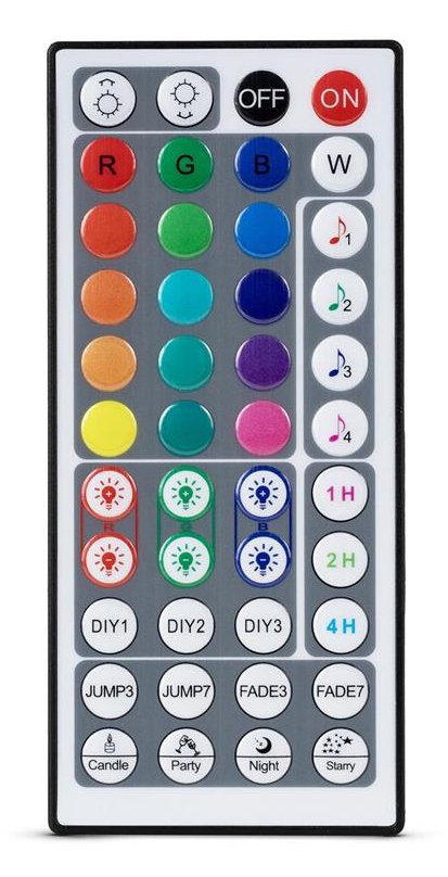 Avide Led Mreifen Blimer 12v 16w Rgb 5m Tuya Ir Fernbedi.