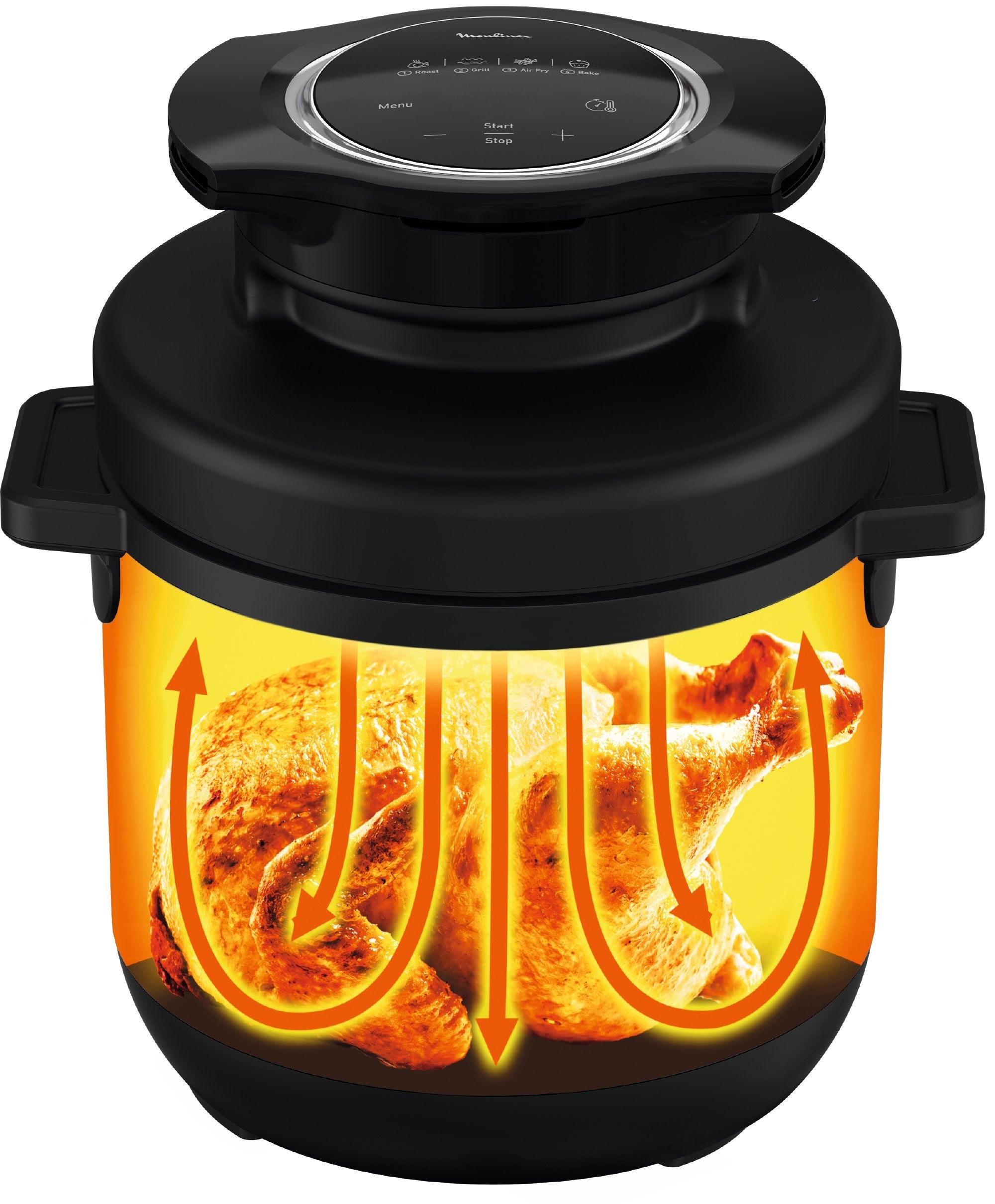 Tefal Cy7788 Olla Multifunción Turbo Cocina Y Fry, Negro