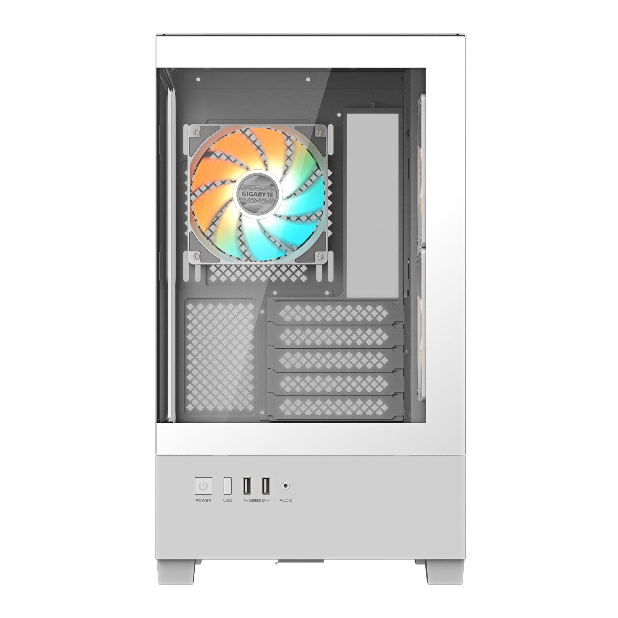 Caja Pc Gigabyte C201 Panoramic Ice  Torre Media, M-Atx