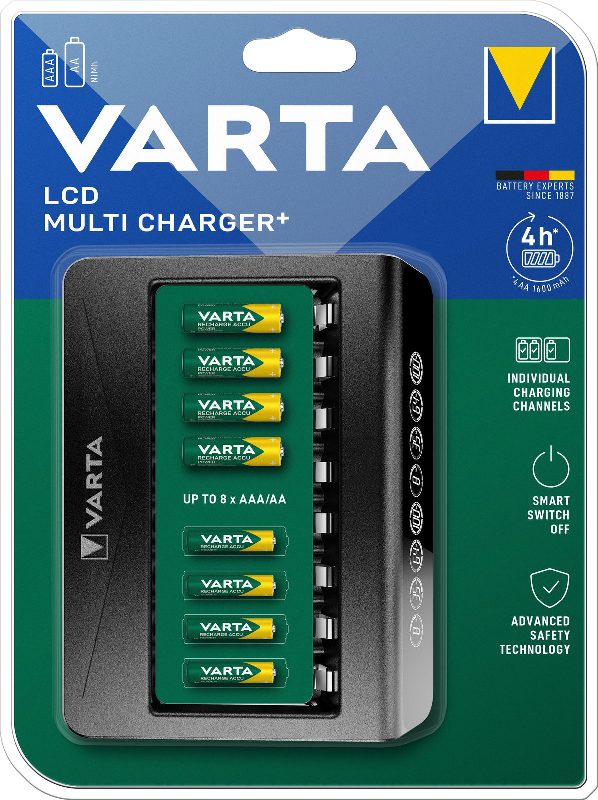 EAN 4008496988211 - Varta LCD Multi Charger+ cargador de batería Pilas de uso doméstico Corriente alterna imagen 5