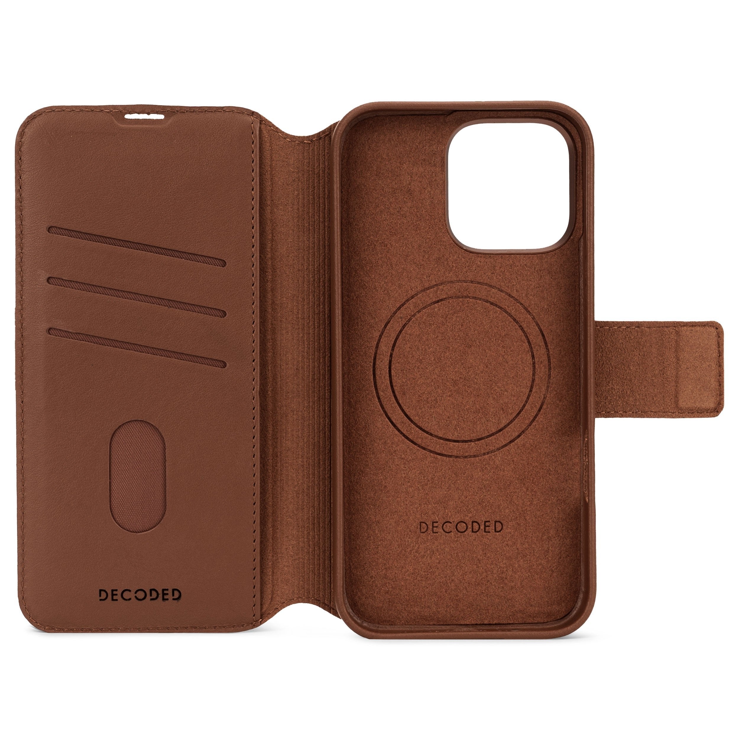 Decoded Leather Detachable Wallet Funda Para Iphone 16 Pro Max 17,5 Cm (6.9") Funda Cartera Marrón
