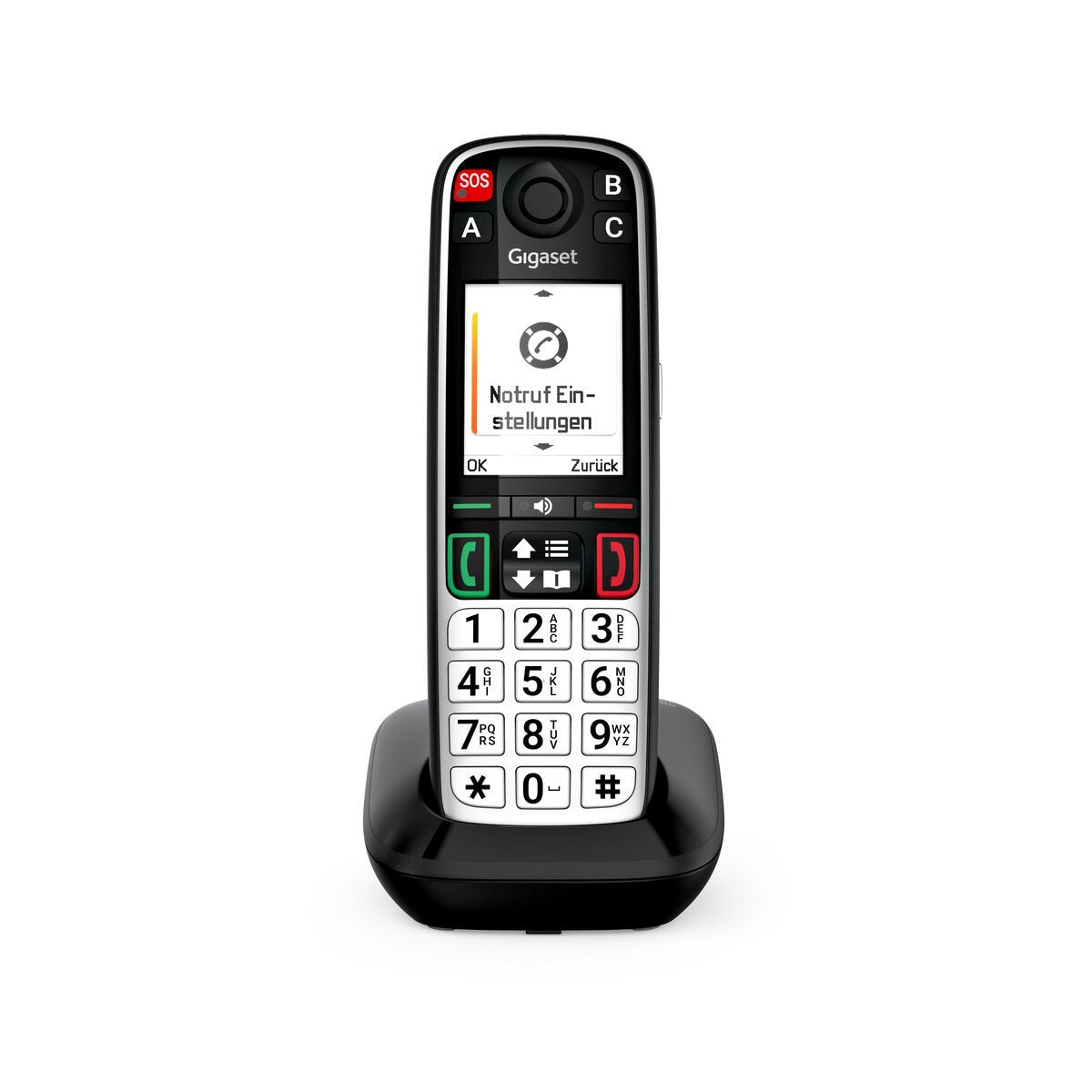 Gigaset Easy 500 Dect-Ladebasis Con 1 X Handset (Sos / Ls Life Style) - Negro