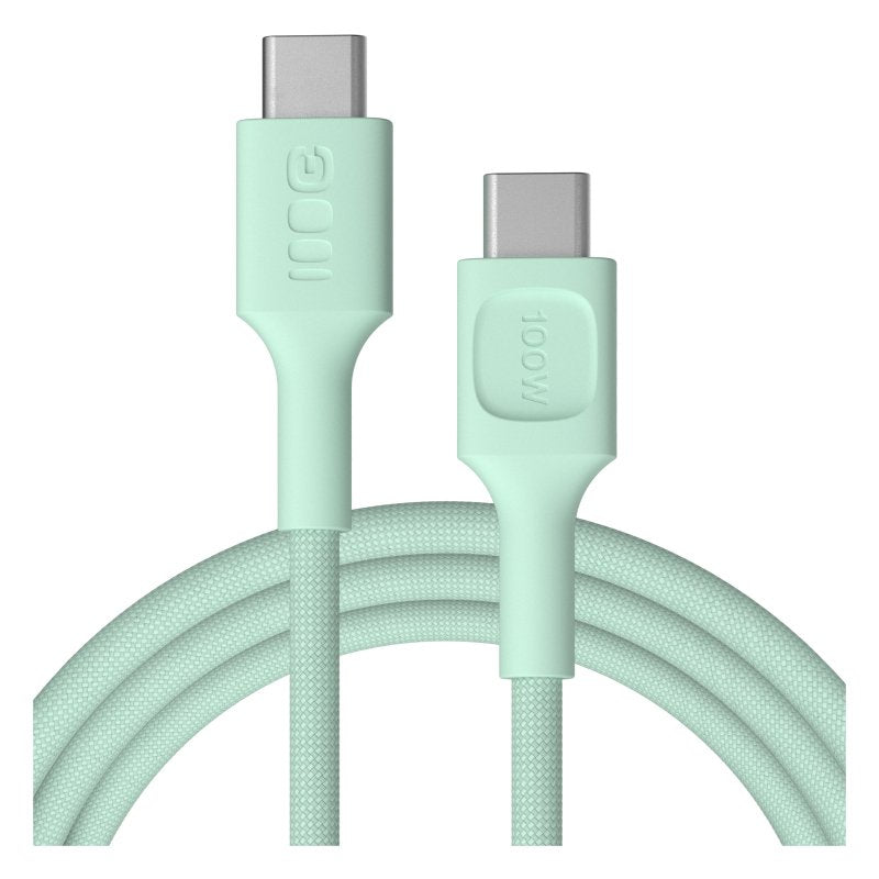 Green Cell Usb-C To Usb-C Cable Powerstream 100w 2m Verde - Braided