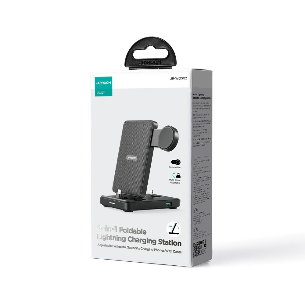 EAN 6956116772833 - JOYROOM JR-WQS02 Reloj inteligente, Smartphone, Auriculares Negro USB Cargador inalámbrico Carga rápida I imagen 2