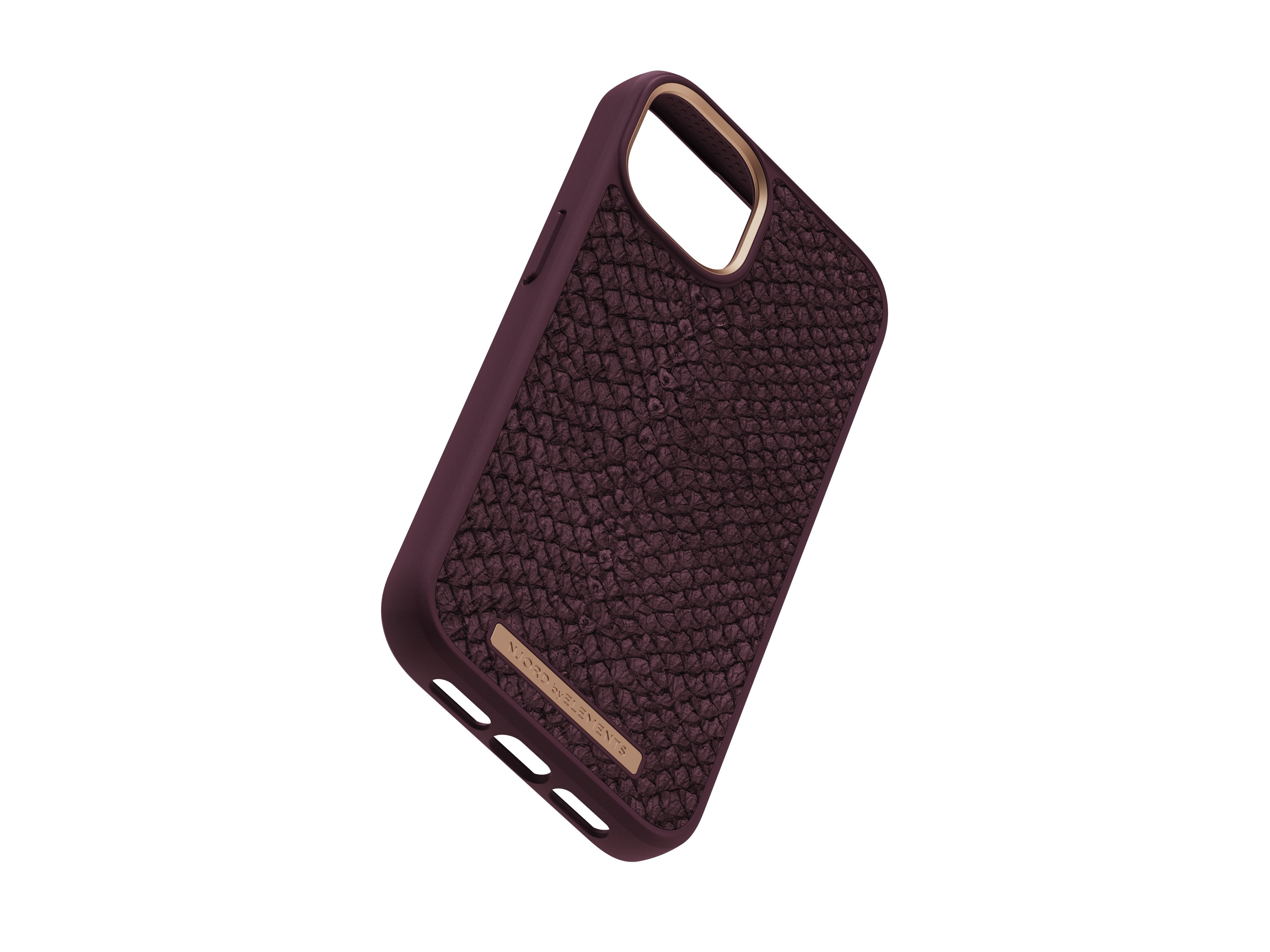 Njord Byelements Salmon Leather Magsafe Case - Iphone 14 - Rust