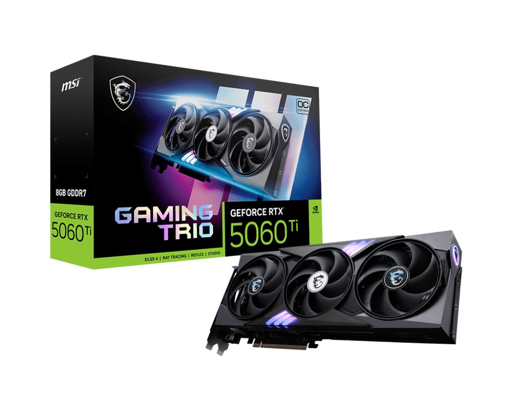 Tarjeta Grafica Msi Geforce Rtx 5060 Ti 8g Gaming Trio Oc
