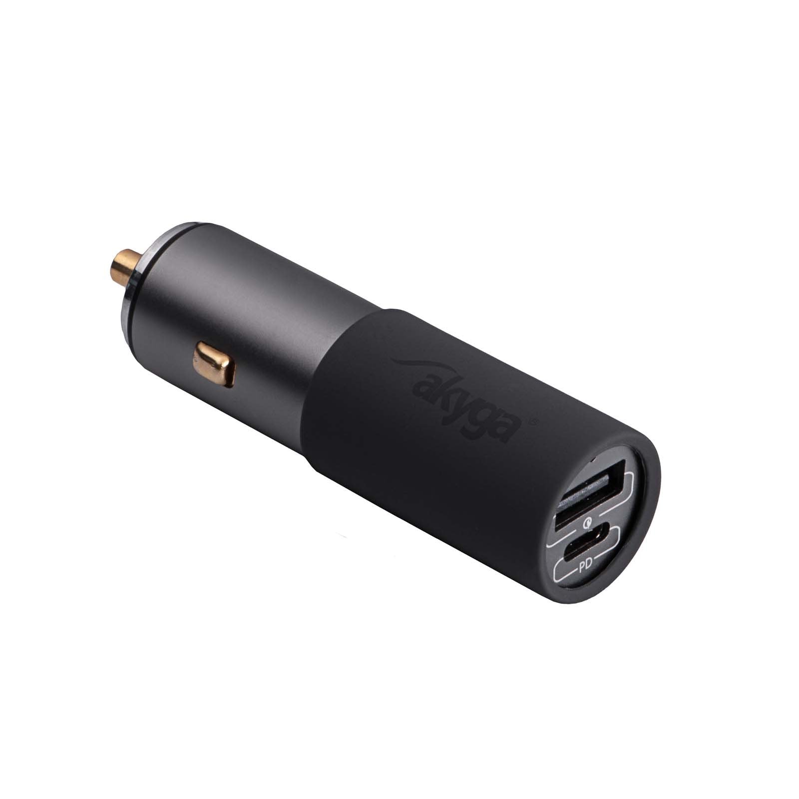 EAN 5906708750139 - Akyga AK-CH-26 USB Ladegerät 100 W 1x USB-C®, 1x USB-A QC 3.0, USB PD 3.0 Grau KFZ, LKW GaN, Schnellladeg imagen 1