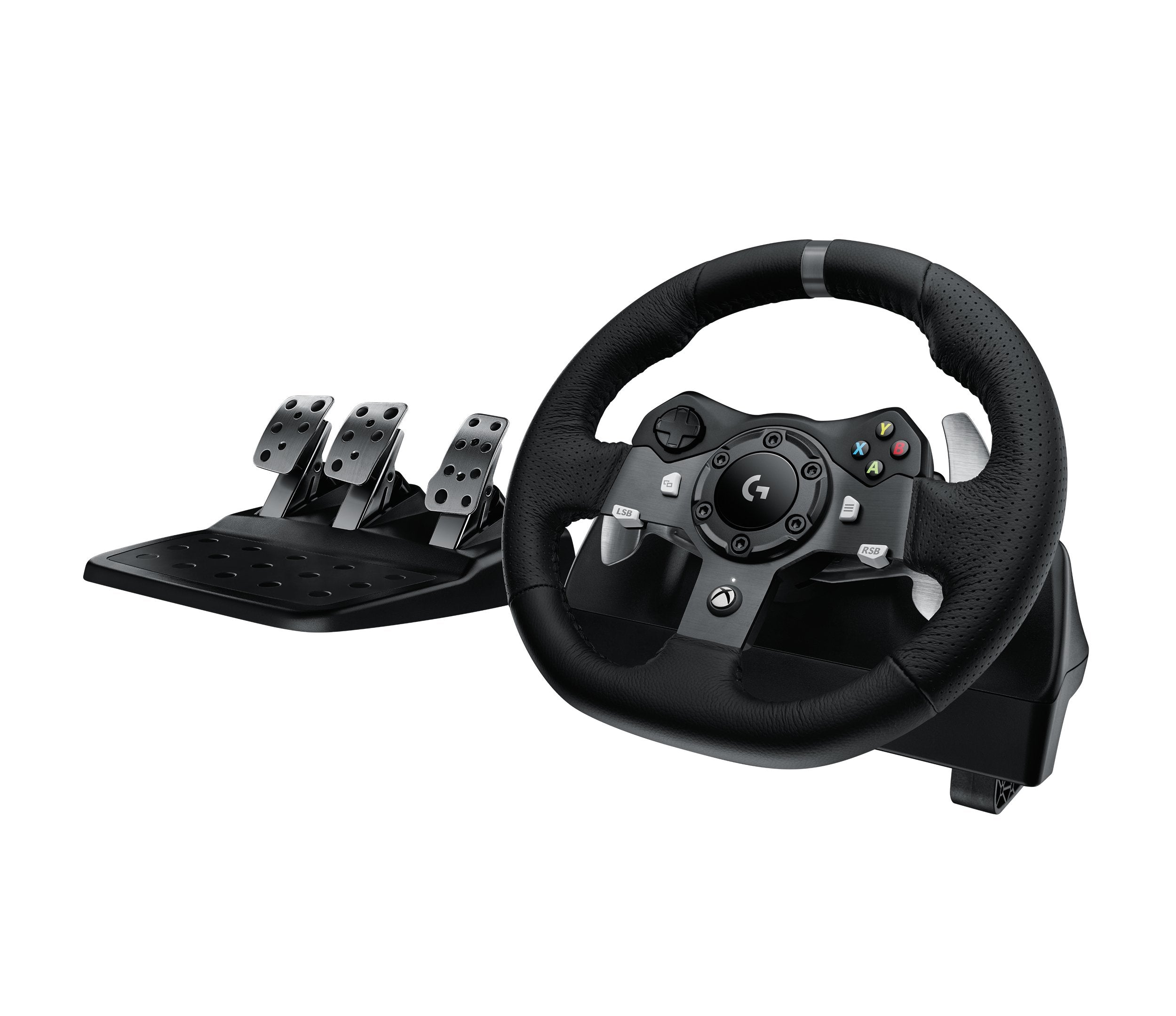 Volante De Carreras Logitech G920 Driving Forcé Para Xbox One Pc Forcé Feedback Con Dos Motores 900  Rotación Pedales Calibracion Automatica