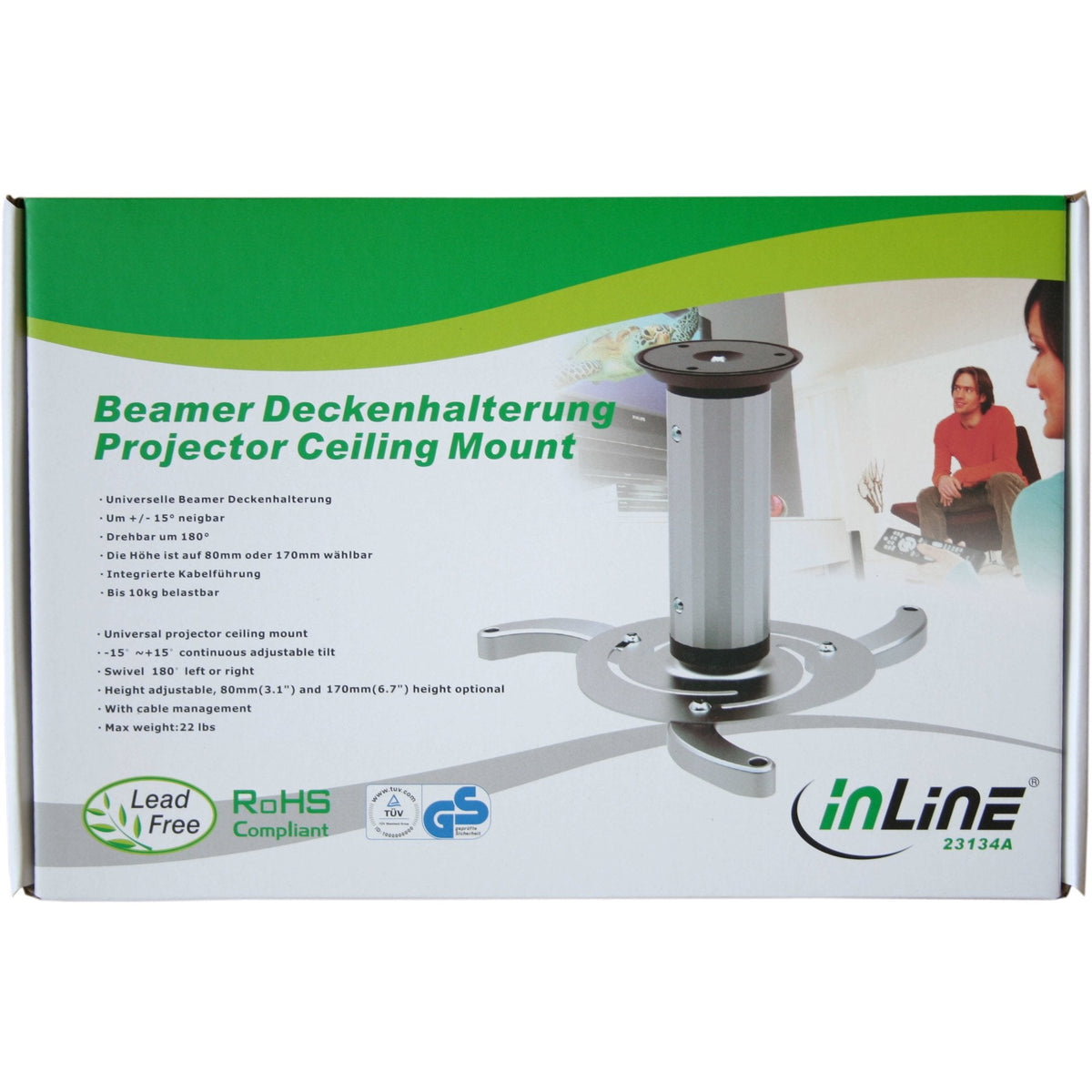 Soporte Proyector Inline 130/200 Mm Máx. 10kg