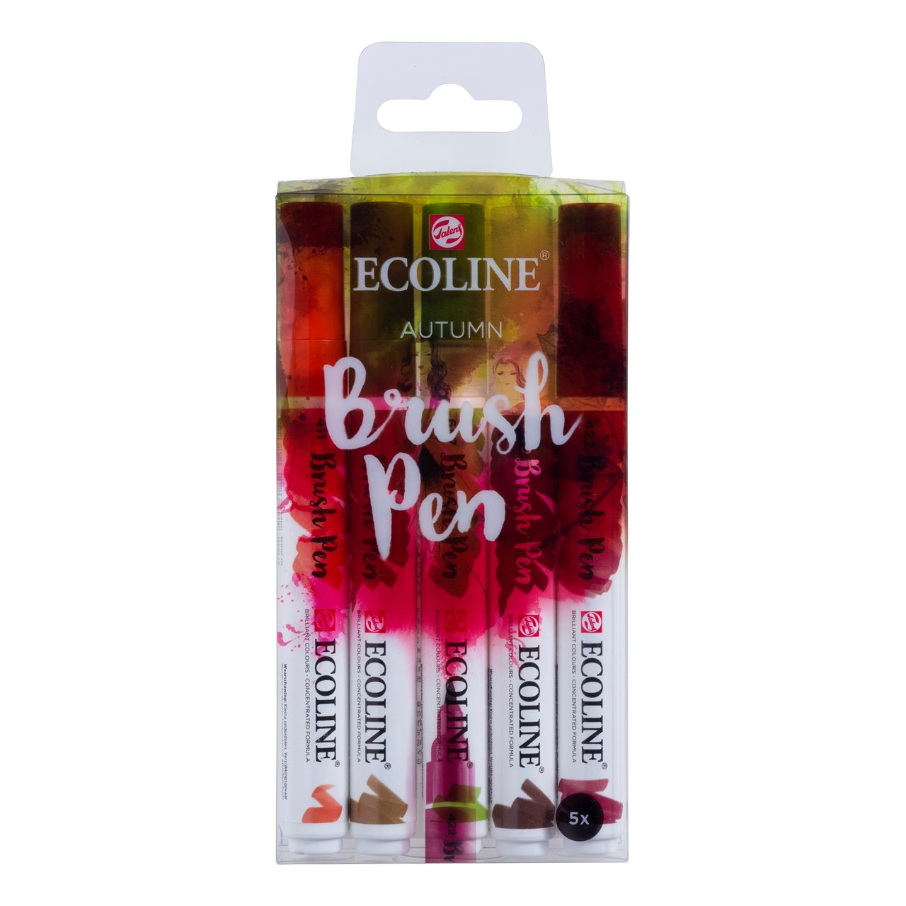 Talens Ecoline Rotuladores Brush Pen Punta Pincel Estuche De 5 Otoño