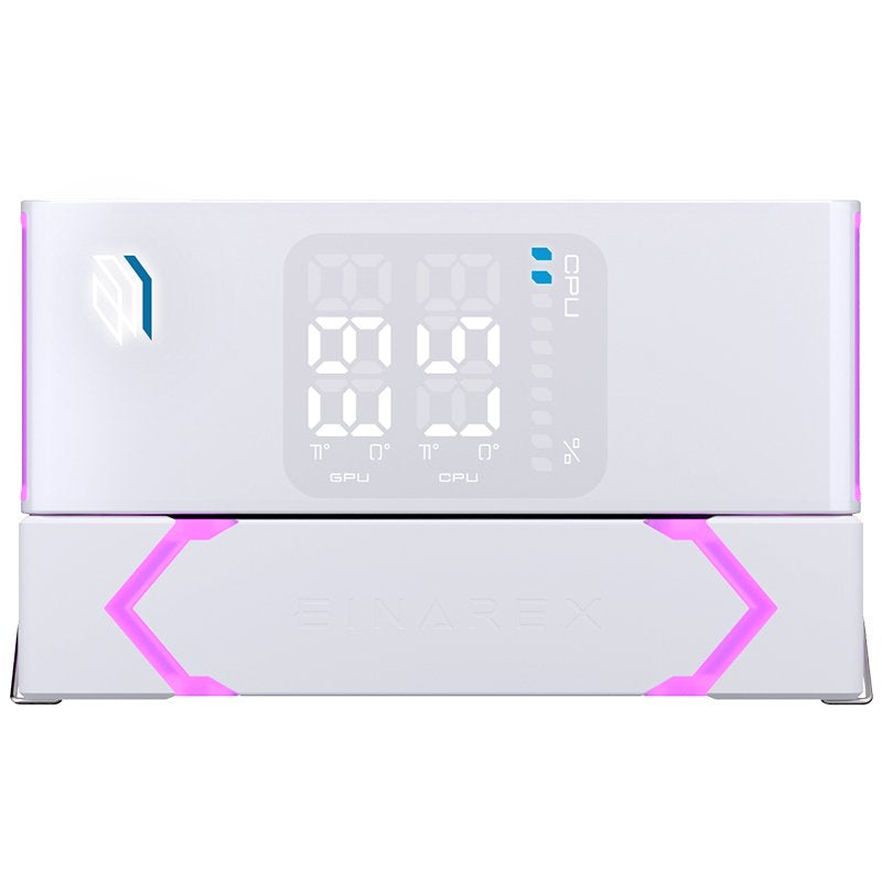 EAN 6977277369205 - Einarex EXAC-GL-100-R-W sistema de refrigeración para ordenador Procesador Refrigerador de aire 12 cm Bla imagen 12