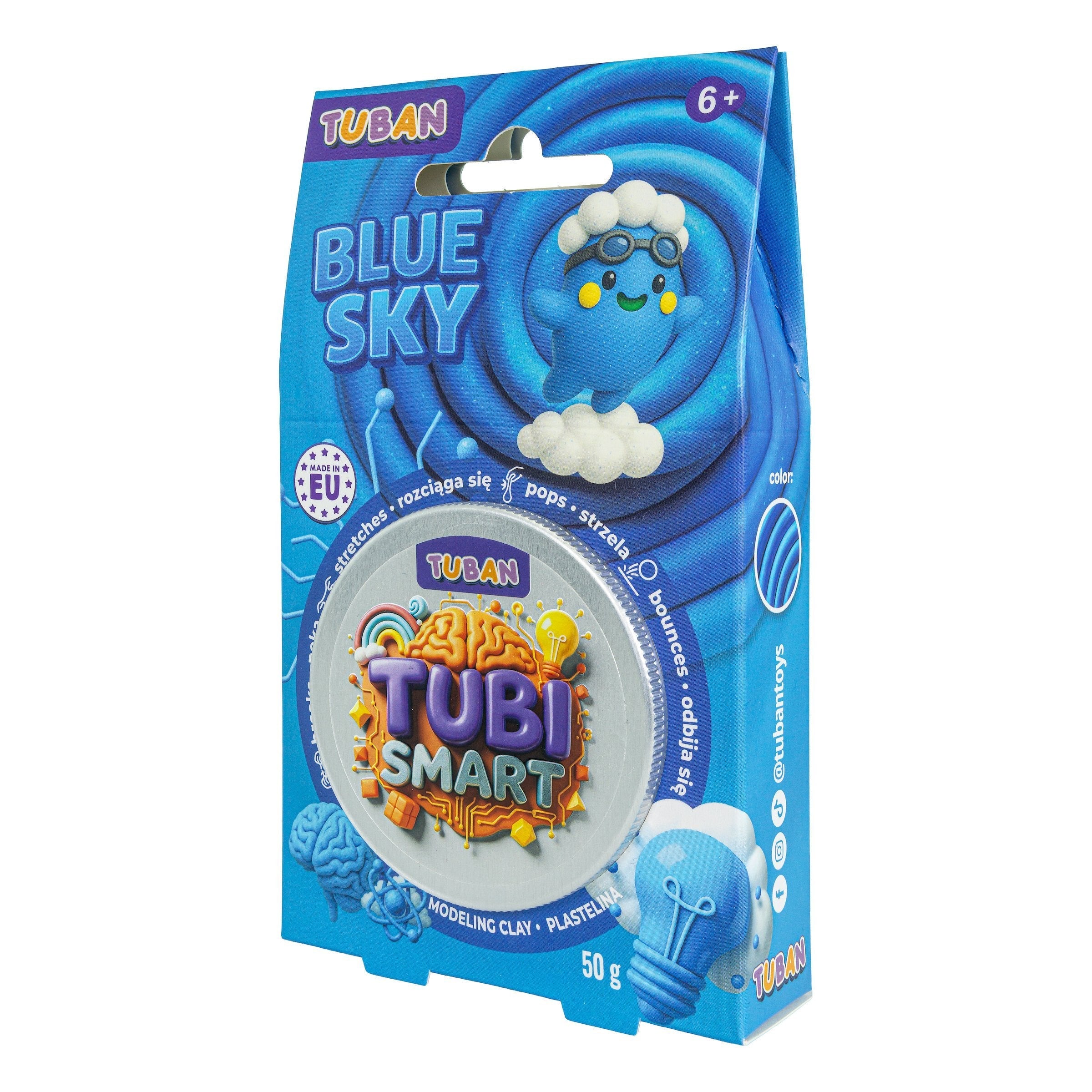 Plastelina Tubi Smart - Blue Sky 50g