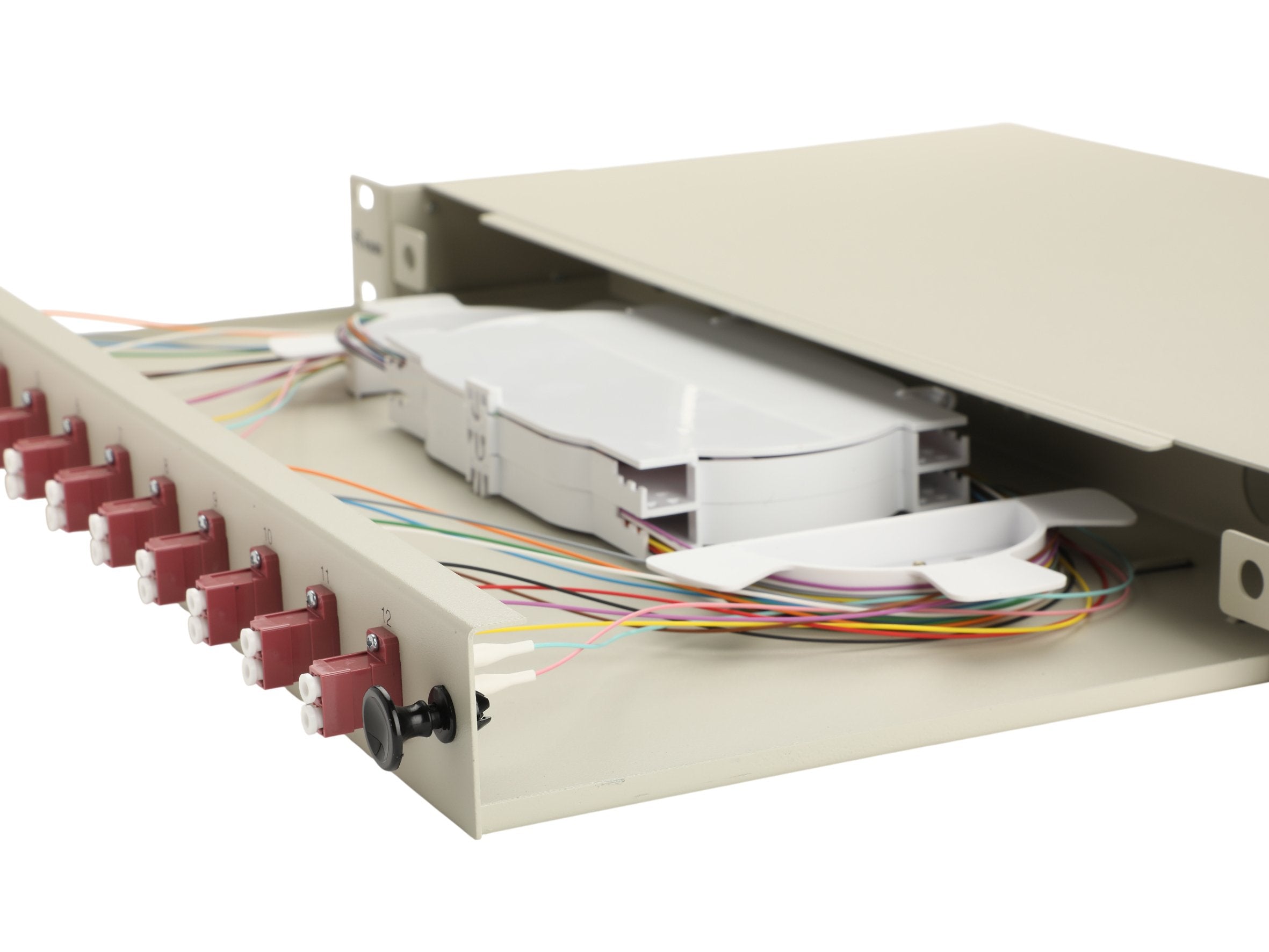 Equip Lwl-Spleisskamen 12-Port Lc-Duplex Om4 1u Komplett Gr