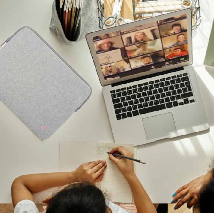 Mobilis 049015 Funda Para Portátil 35,6 Cm (14") Gris, Rosa Macbook Air Macbook Pro