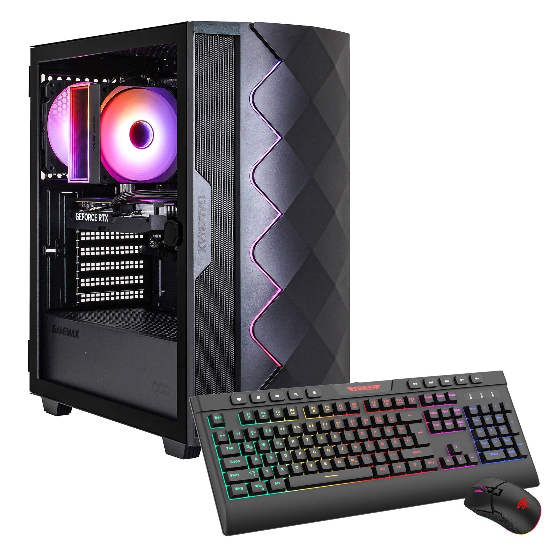 Pc  Gaming Hyrican Gamemax Diamond Bk 7795 Ryz5-5500 16gb 1tbssd Rtx5050 W11 Home