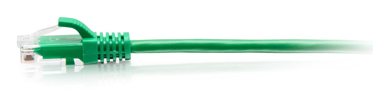 C2g 3ft (0.9m) Cat6a Snagless Unshielded (Utp) Slim Ethernet Network Patch Cable Green Cable De Interconexión Rj-45 (M) A Rj-45 (M) 90 Cm 4.8 Mm Utp Cat 6a Moldeado Sin Enganches Verde