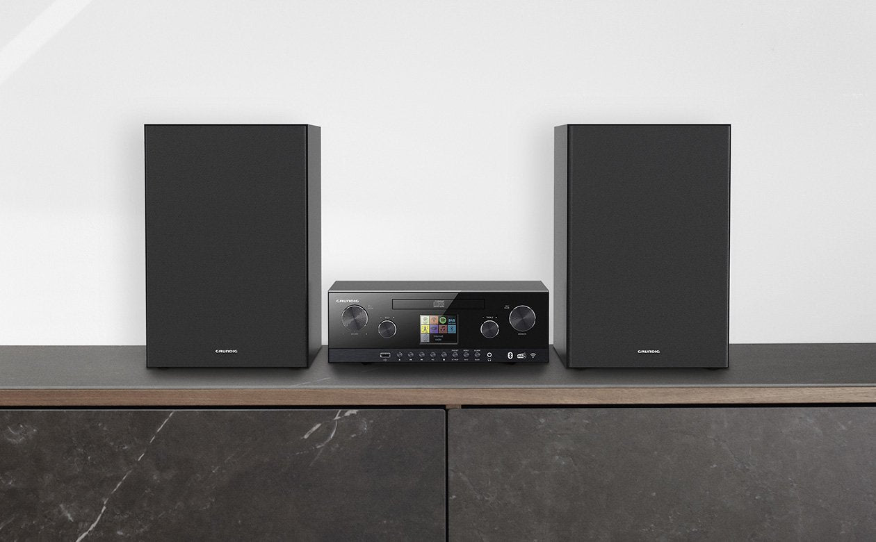 Grundig Cms 5000 Bt Microcadena De Música Para Uso Doméstico 100 W Negro, Equipo Compacto Inox/Negro, Microcadena De Música Para Uso Doméstico, Negro, Frente, 100 W, De 3 Vías, Dab+, Fm