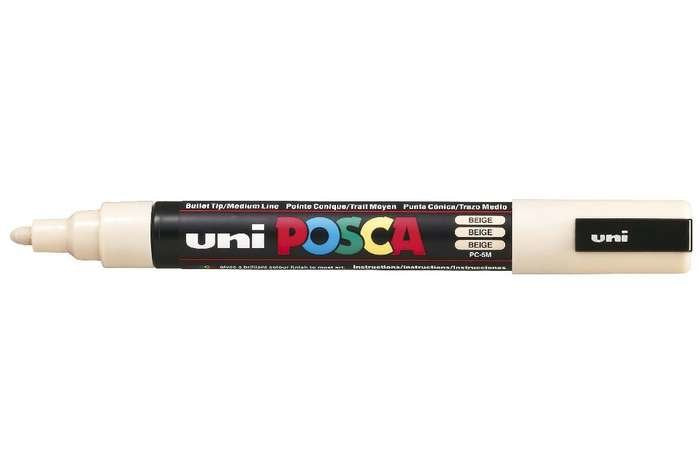 Posca Marcador  Pc-5m No Permanente Punta Forma De Bala 1,8 - 2,5 Mm Beige