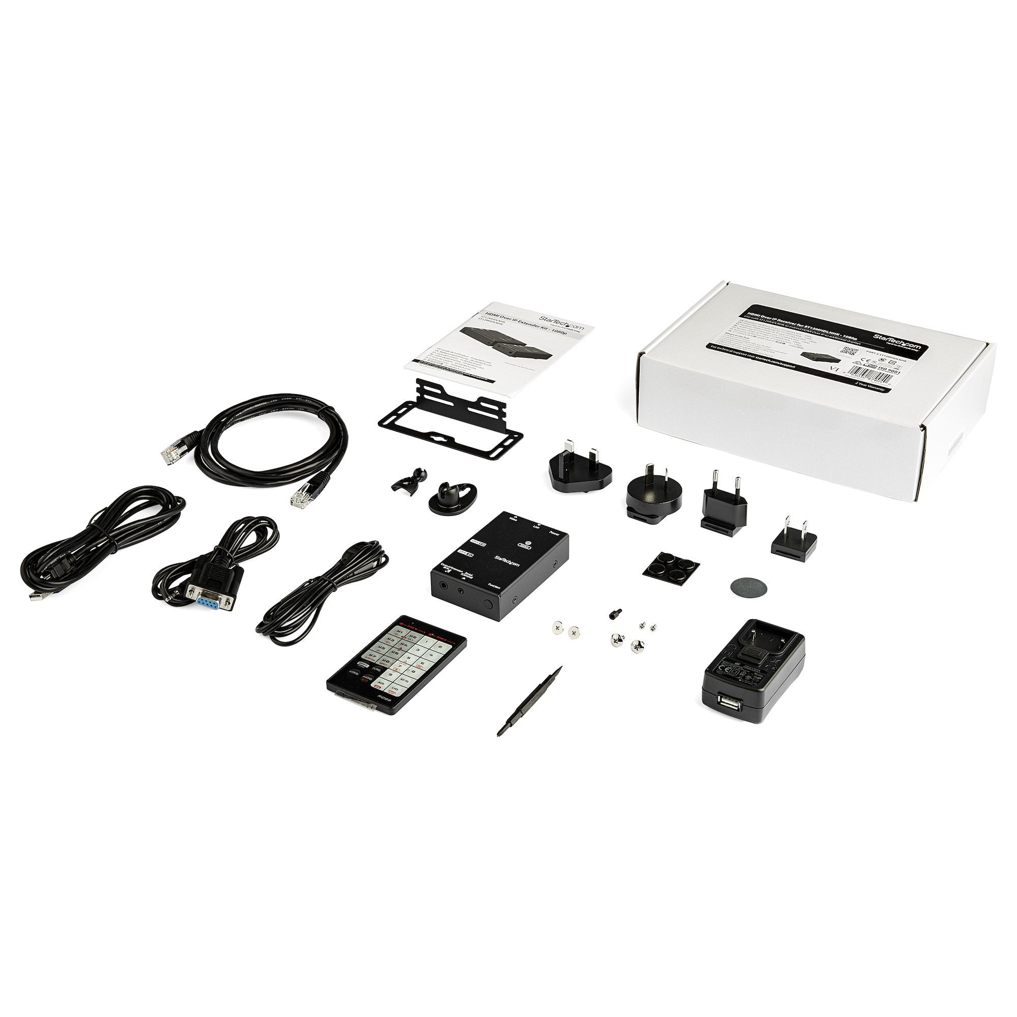 Startech.Com St12mhdlnhr Extensor Audio/Video Receptor Av Negro