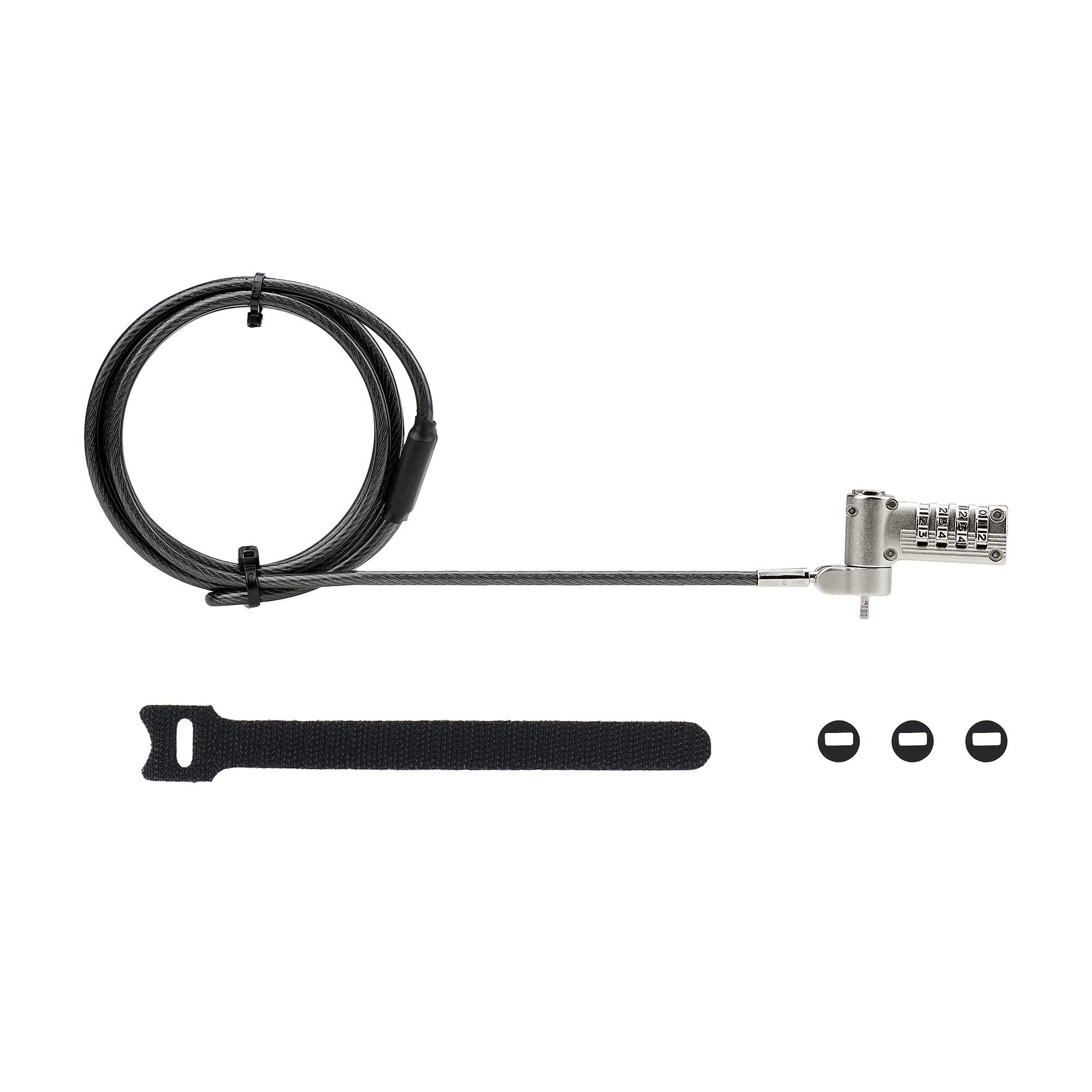 Startech.Com Cable De 2m Universal De Seguridad Para Portátiles  Compatible Con Noble Wedge/Nano/K-Slot - Cerradura De Combinación - Anticorte - Antirrobo