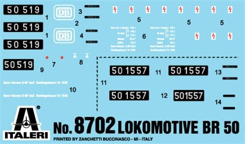 Italeri Lokomotive Br50 Modelo A Escala De Tren Ho (1:87)