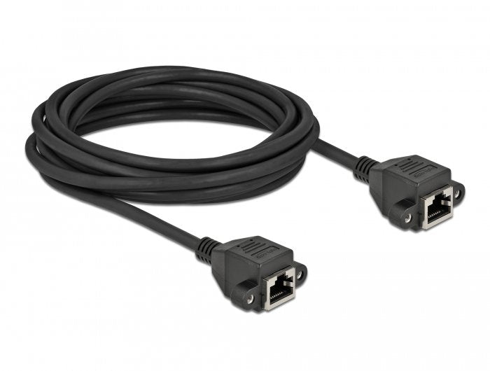 Cable Delock 87012 De Red Negro 5 M Cat6a S/Ftp (S-Stp)