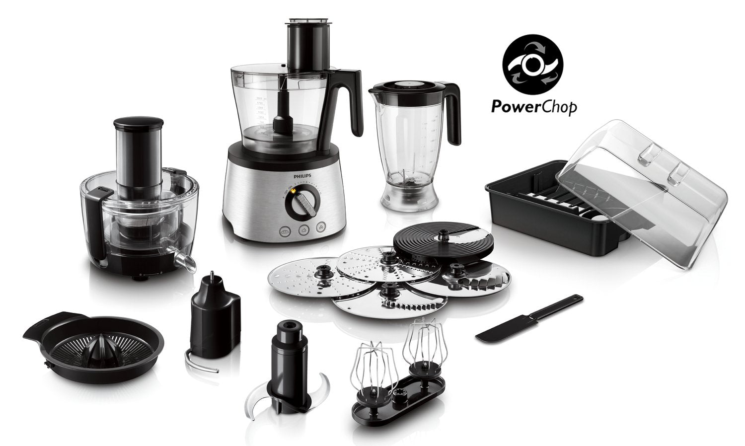 Procesador Alimentos Philips Hr7778 00 Avance Collection 1300w Jarra 2.2l 12 Velocidades + Pulso Mas De 30 Funciones Cuerpo Acero Inox