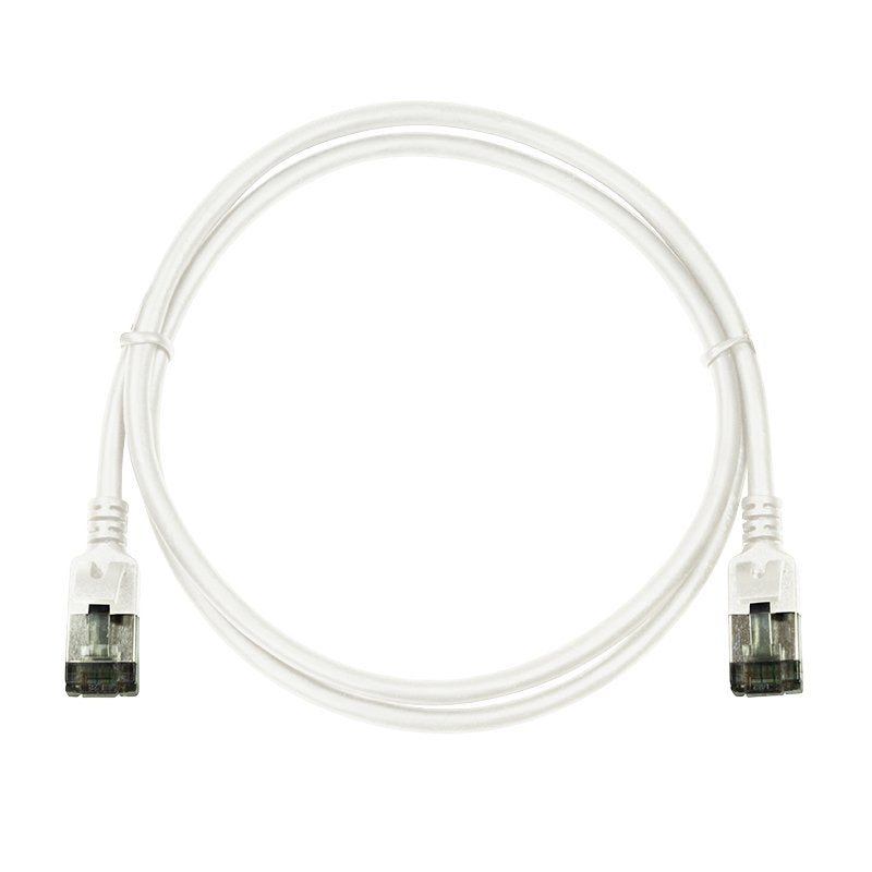 Logilink Patchkabel Cat6a Stp Tpe Slimline Weiss 2,0m