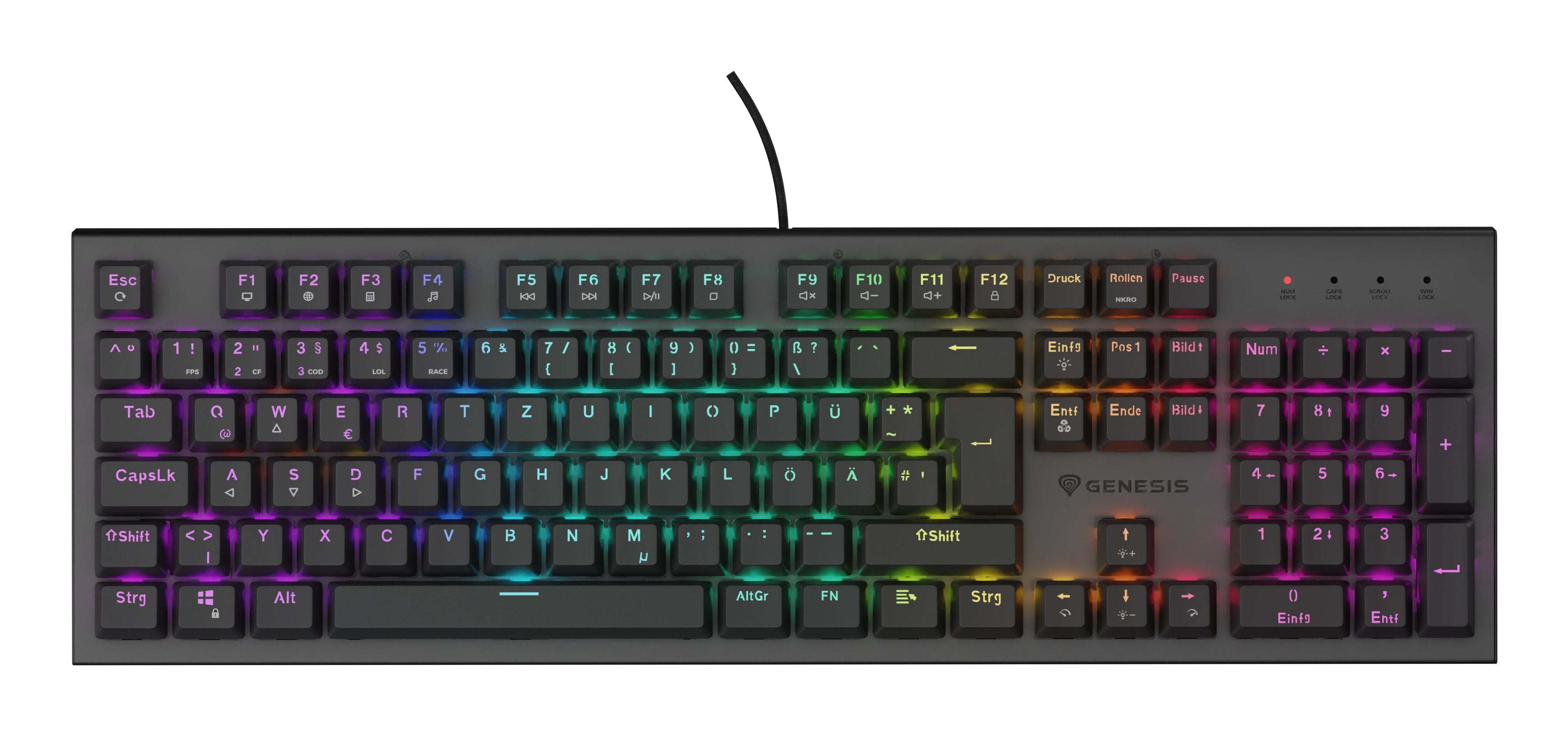 EAN 5901969444599 - GENESIS Thor 303 teclado Juego USB QWERTZ Alemán Negro imagen 4