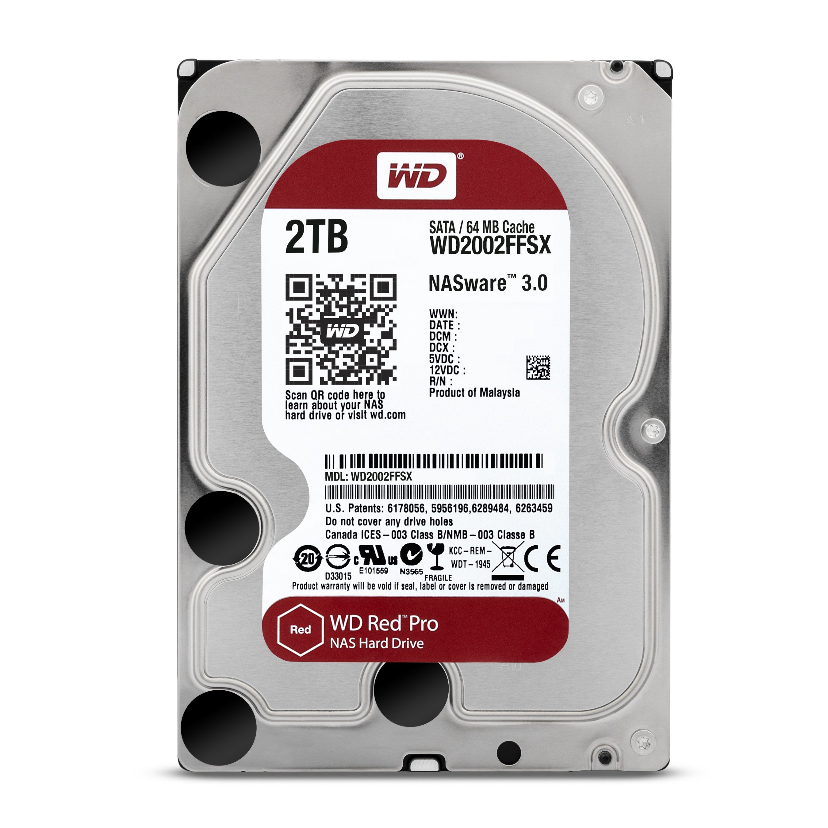 Disco Western Digital Nas Red Pro Wd2002ffsx 2tb 3.5" Sata 3 7200rpm 64mb